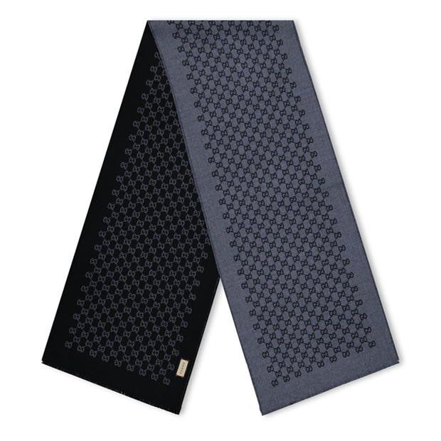Gucci Men'S Gg Jacquard Wool Scarf Size ONE SIZE - 1 Thumbnail