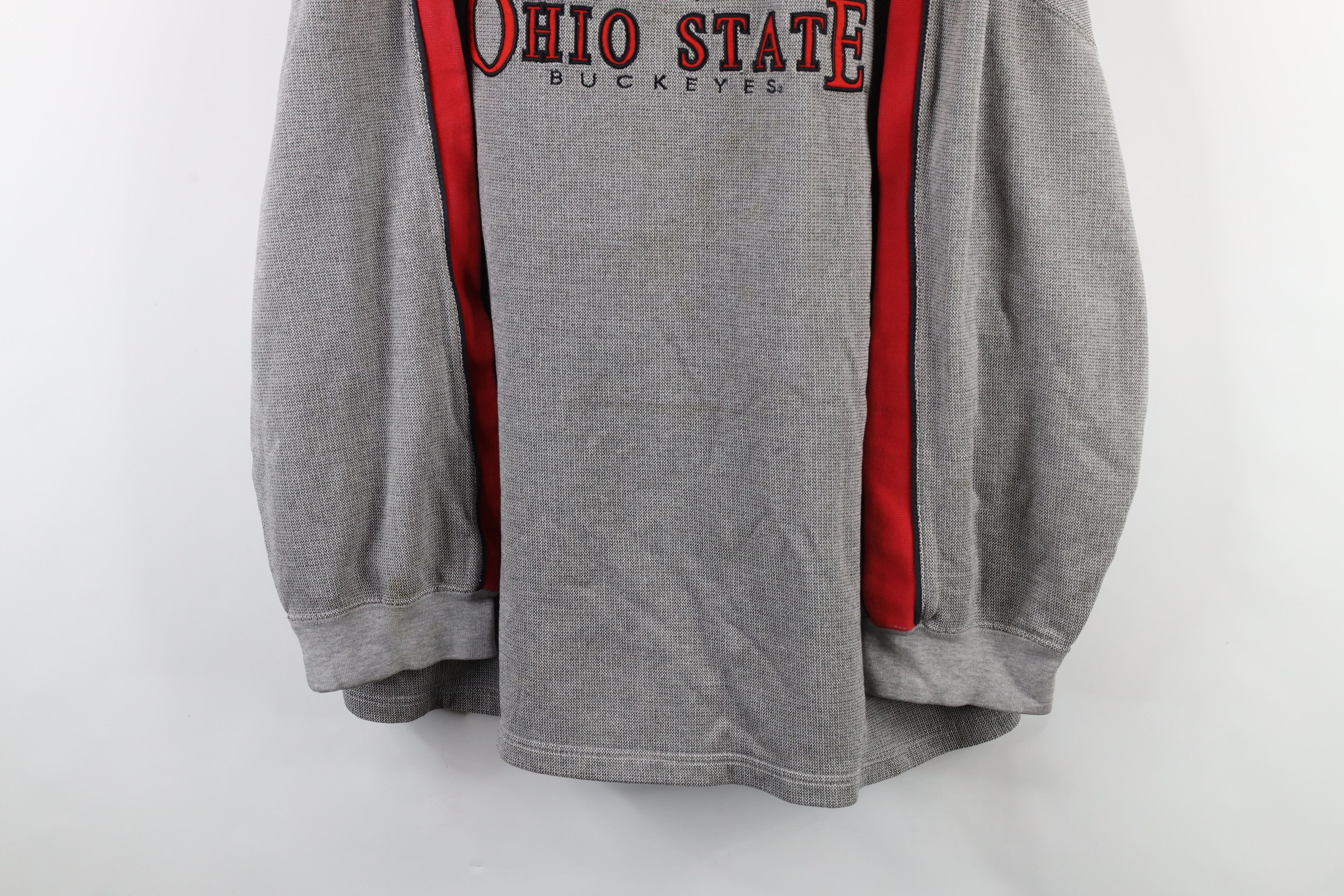Vintage Vintage 90s Ohio State University Crewneck Sweatshirt Gray Size US XXL / EU 58 / 5 - 3 Thumbnail