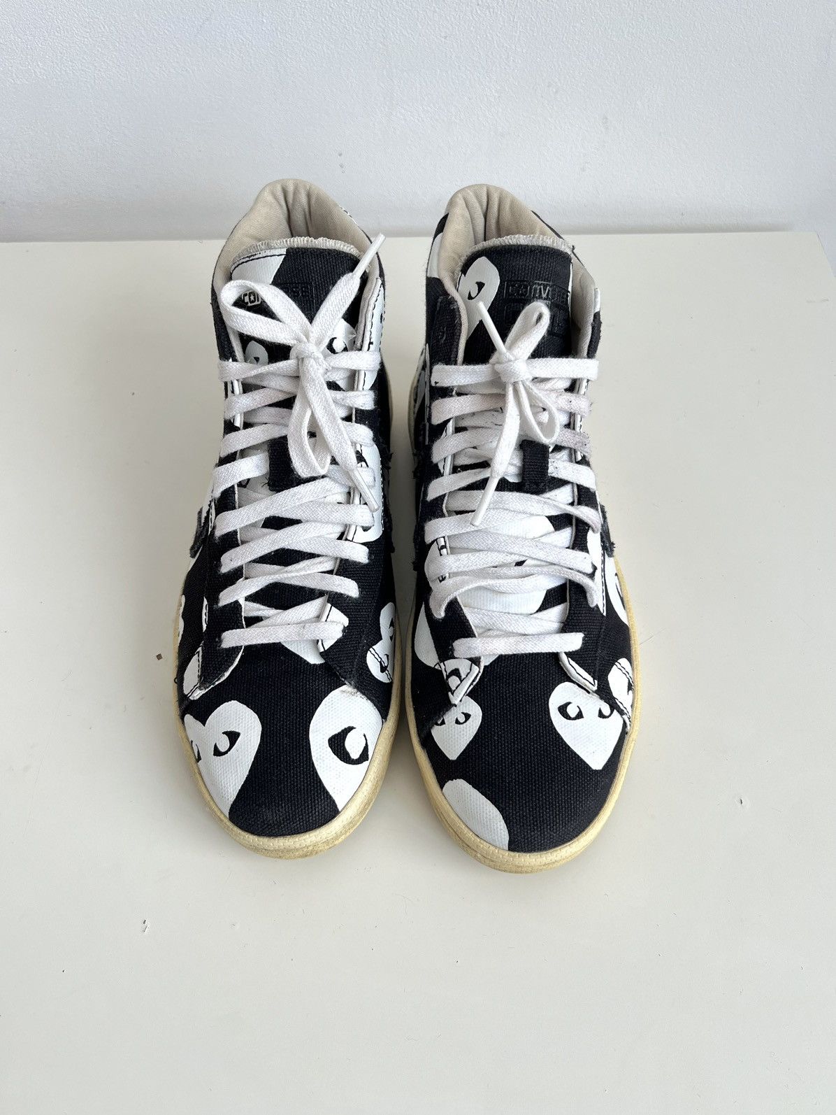 Comme des Garcons PLAY × Converse Converse x Comme des Garçons Play Pro Leather High Sneakers Size US 8 / EU 41 - 4 Thumbnail
