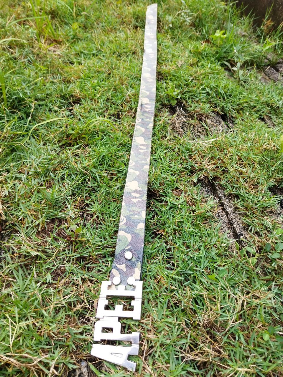 Bape APEE Camo Leather Belt Size ONE SIZE - 11 Thumbnail
