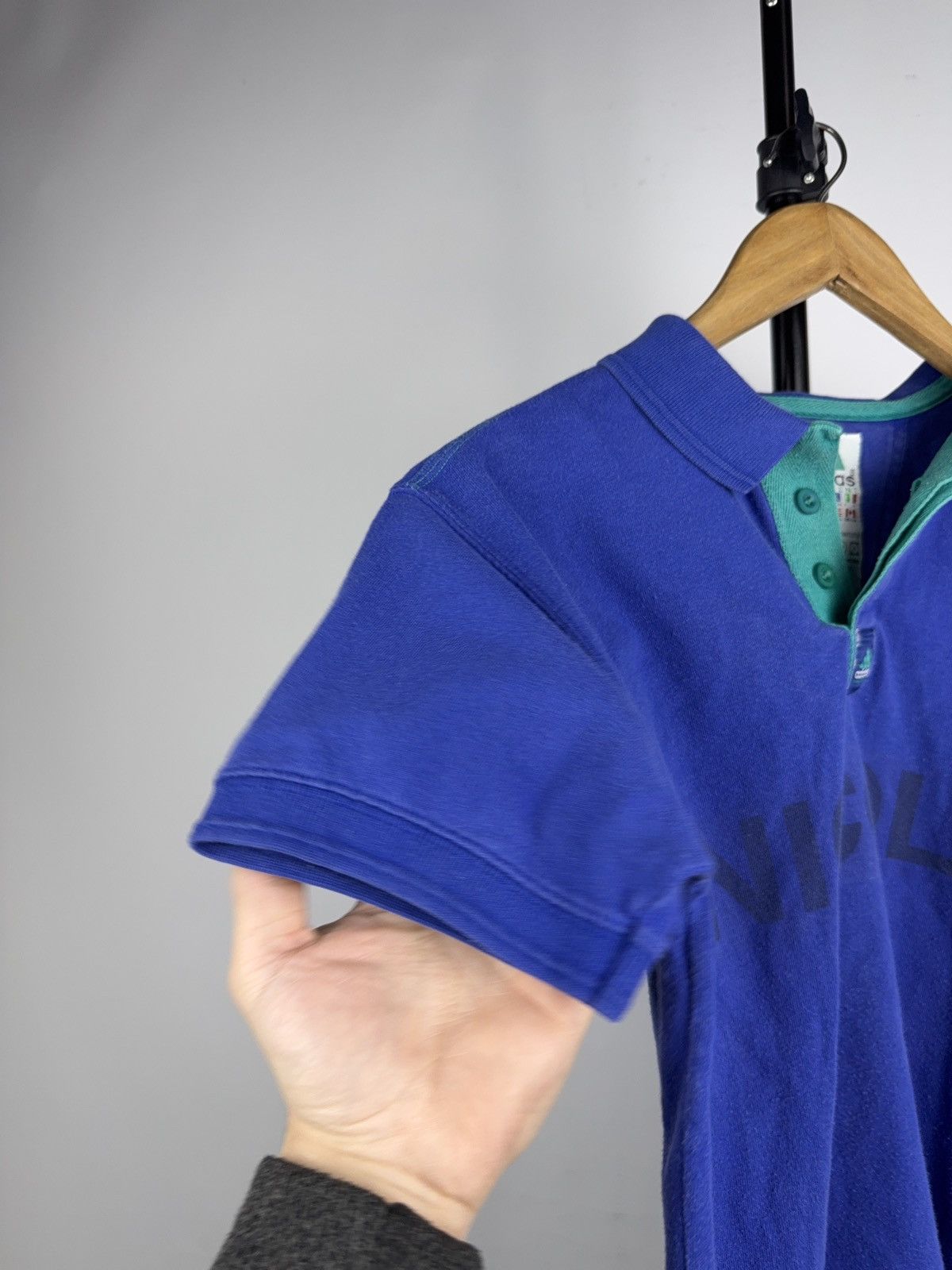 Adidas Adidas Equipment Tennis Polo Nicole Vintage 90s Blue Shirt Size L / US 10 / IT 46 - 3 Thumbnail