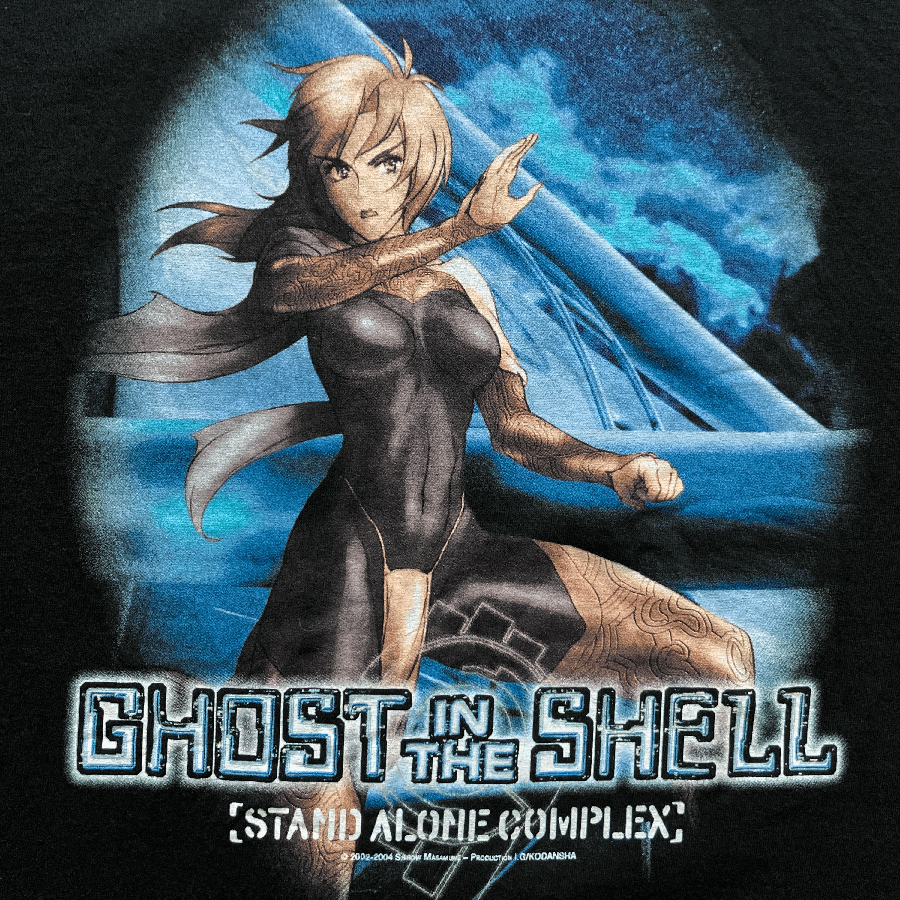 Anime Vintage 2002 Ghost In The Shell: Stand Alone Complex T-Shirt Size US XL / EU 56 / 4 - 5 Thumbnail