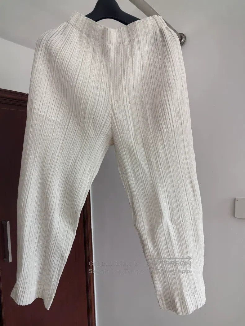 Issey Miyake Issey Miyake Mixed Cotton Pants Milk White Size 25" / US 0 / IT 36 - 1 Thumbnail