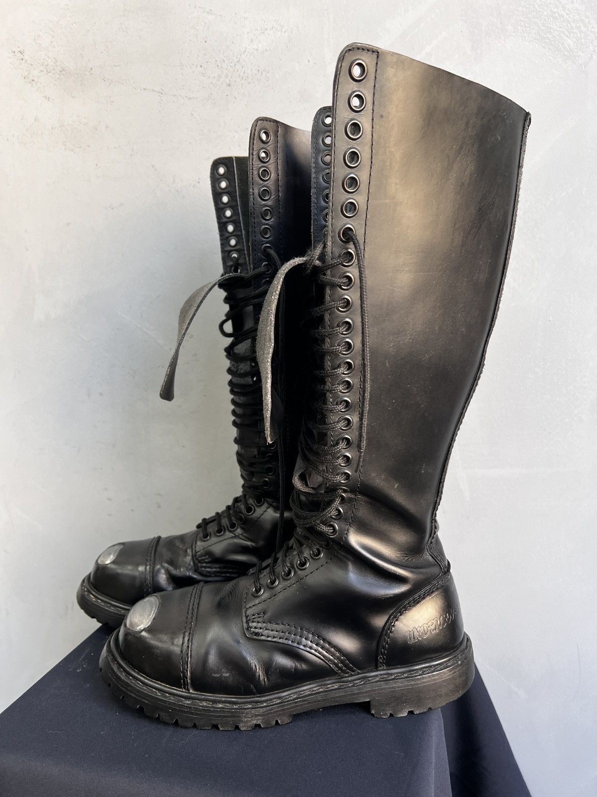 Undercover Undercover Leather Black Boots High Dirk Bikkembergs Style Size US 7 / EU 40 - 6 Thumbnail