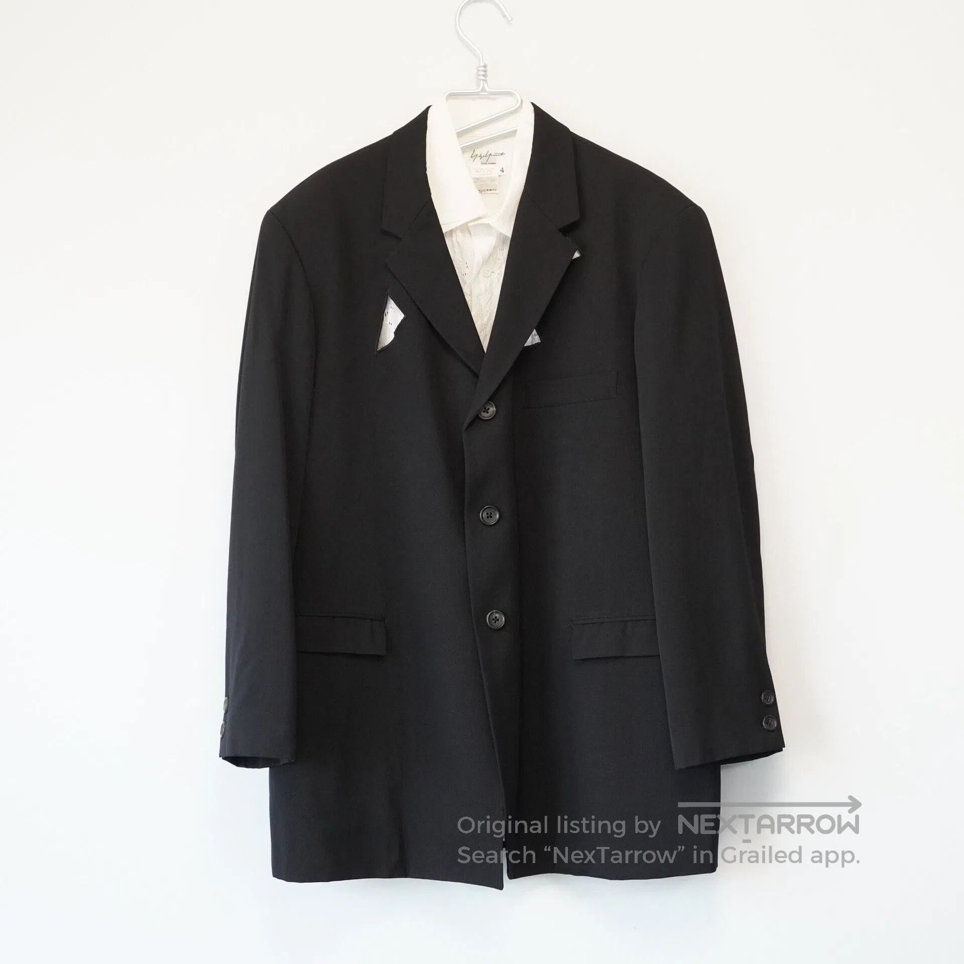 Yohji Yamamoto Yohji Yamamoto Black Wool Jacket. Size US S / EU 44-46 / 1 - 1 Thumbnail