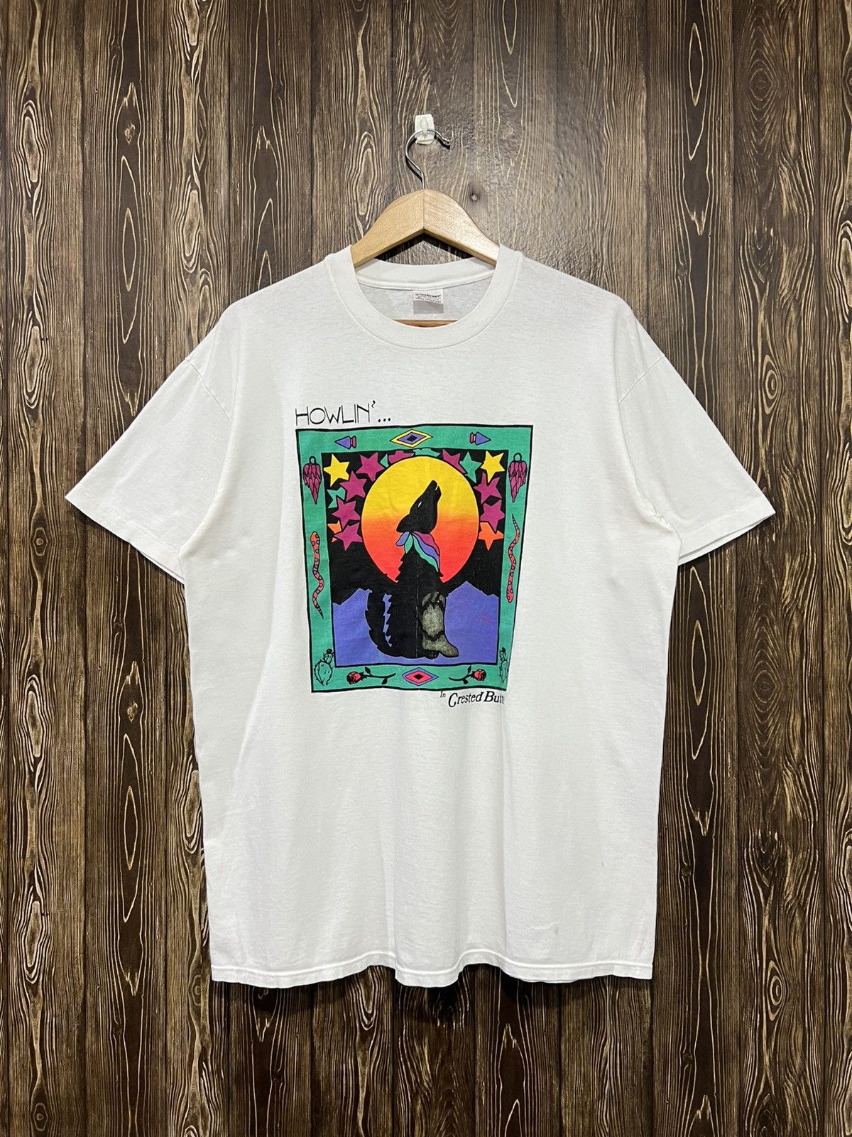 Vintage Vintage 90s Howlin Art Potrait Sketch Tshirt Size US L / EU 52-54 / 3 - 1 Thumbnail