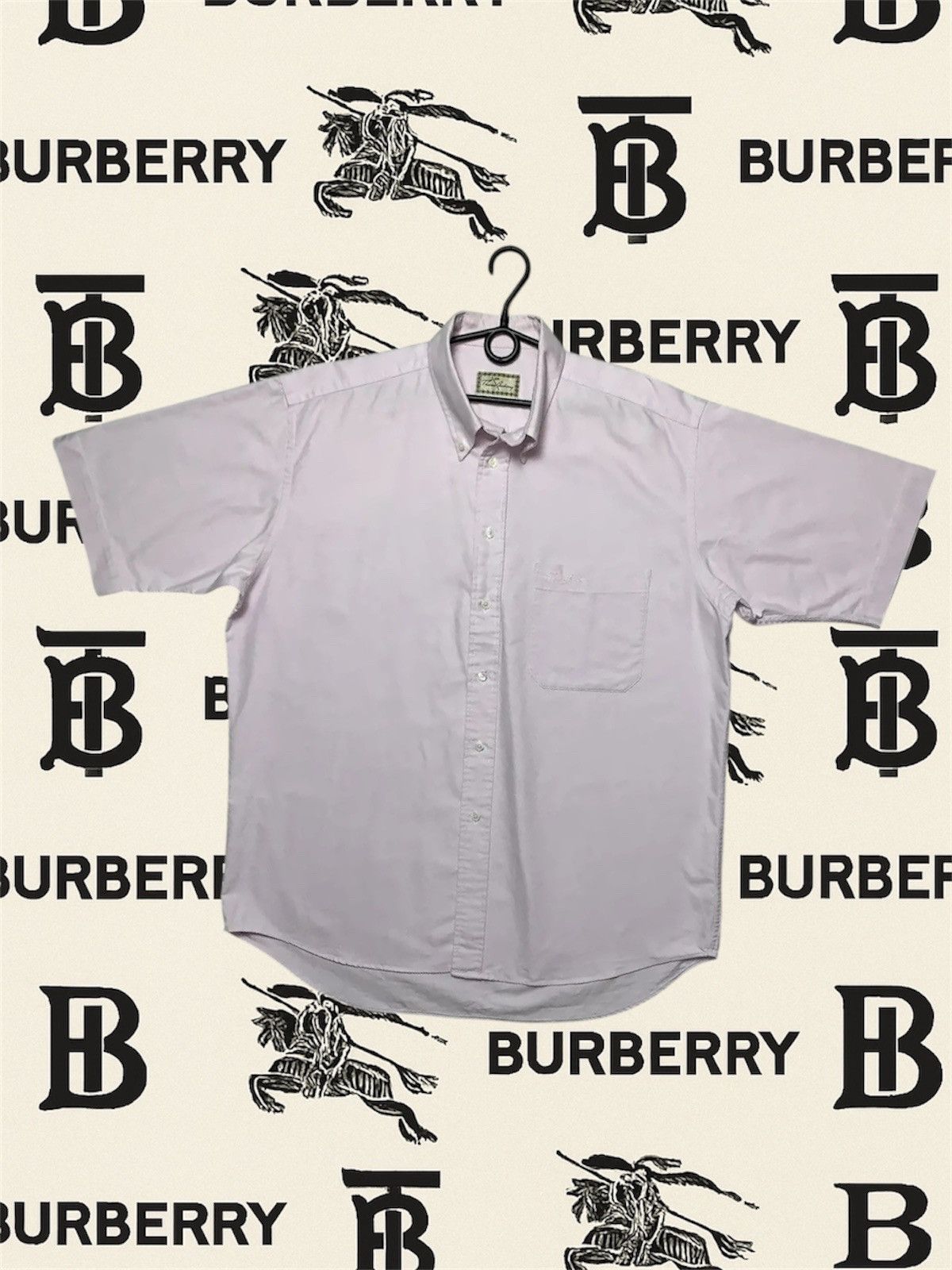 Burberry Vintage Thomas Burberry embroidered logo shirt size XL Size US XL / EU 56 / 4 - 1 Thumbnail