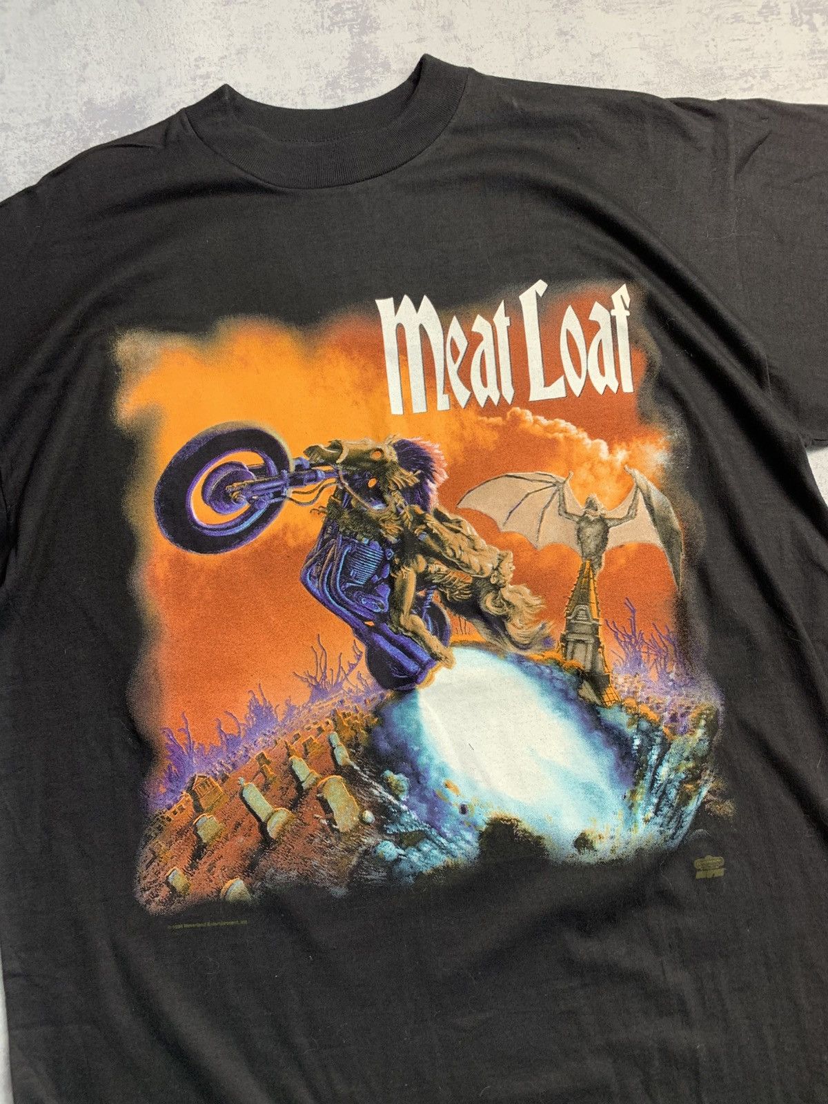 Band Tees × Vintage Meat Load World Tour 1996 1994 Vintage tshirt Size US L / EU 52-54 / 3 - 3 Thumbnail