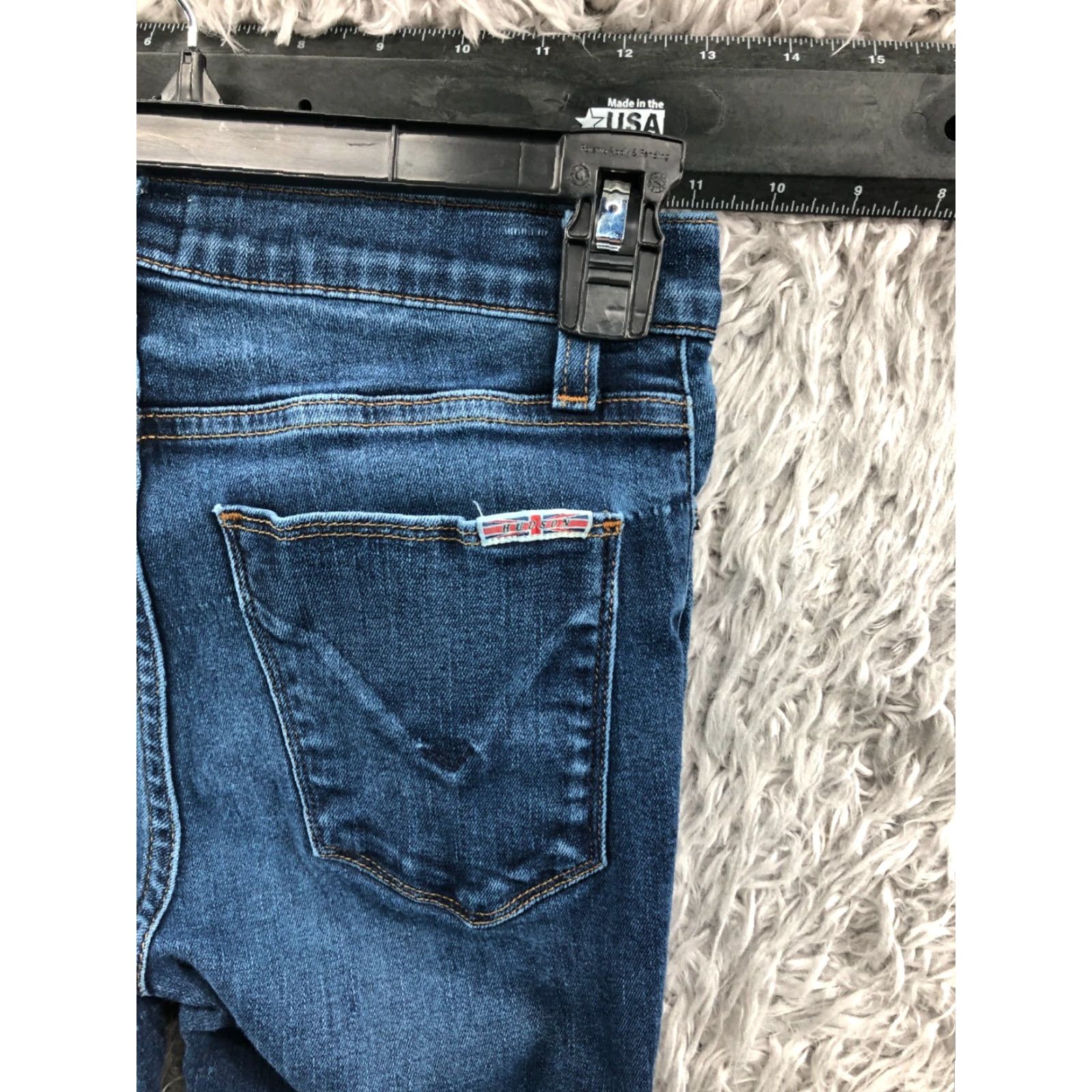 Hudson Hudson Natalie Skinny Jeans Womens Medium Wash Blue Size 27 Regular Denim 5-Pocket Size 27" / US 4 / IT 40 - 6 Thumbnail