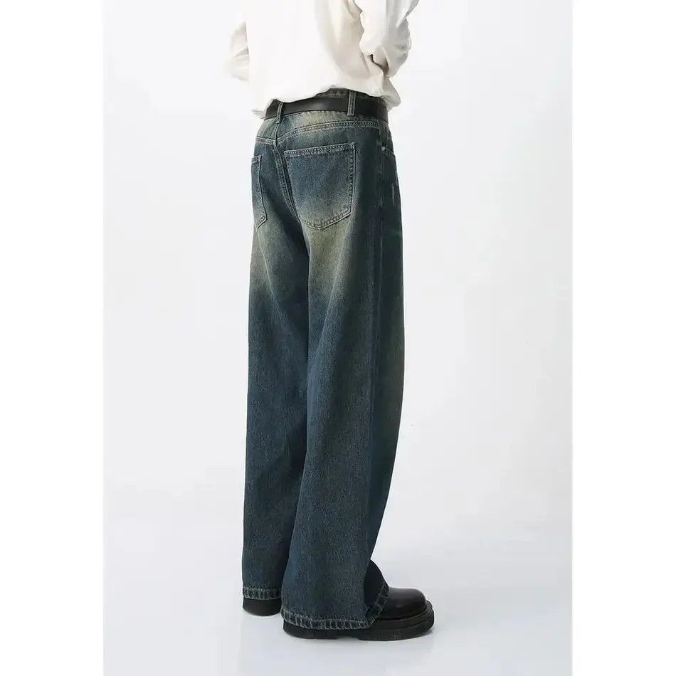 Japanese Brand Retro loose straight leg jeans Size US 32 / EU 48 - 3 Thumbnail