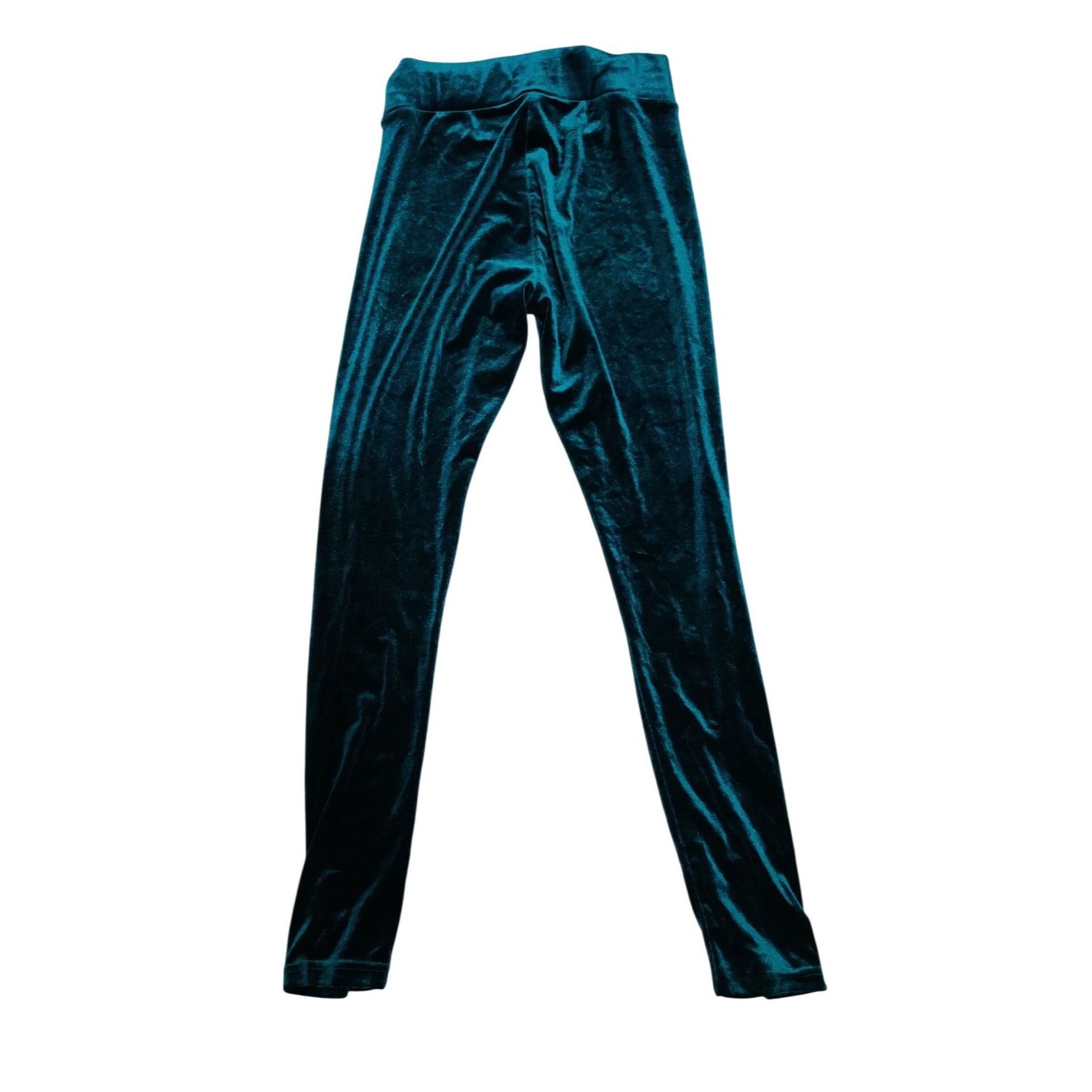 Other Romeo + Juliet Couture S Green Velour Stretch Leggings Soft Size 25" / US 0 / IT 36 - 12 Thumbnail