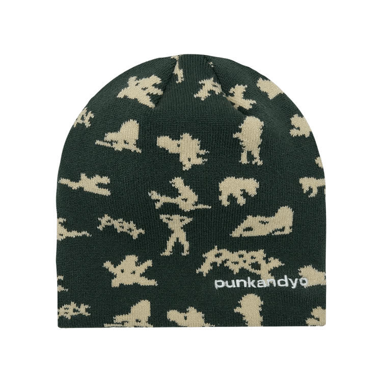 帽子 punkandyo BROWN SKULLY BEANIE punkandyo BROWN SKULLY BEANIE