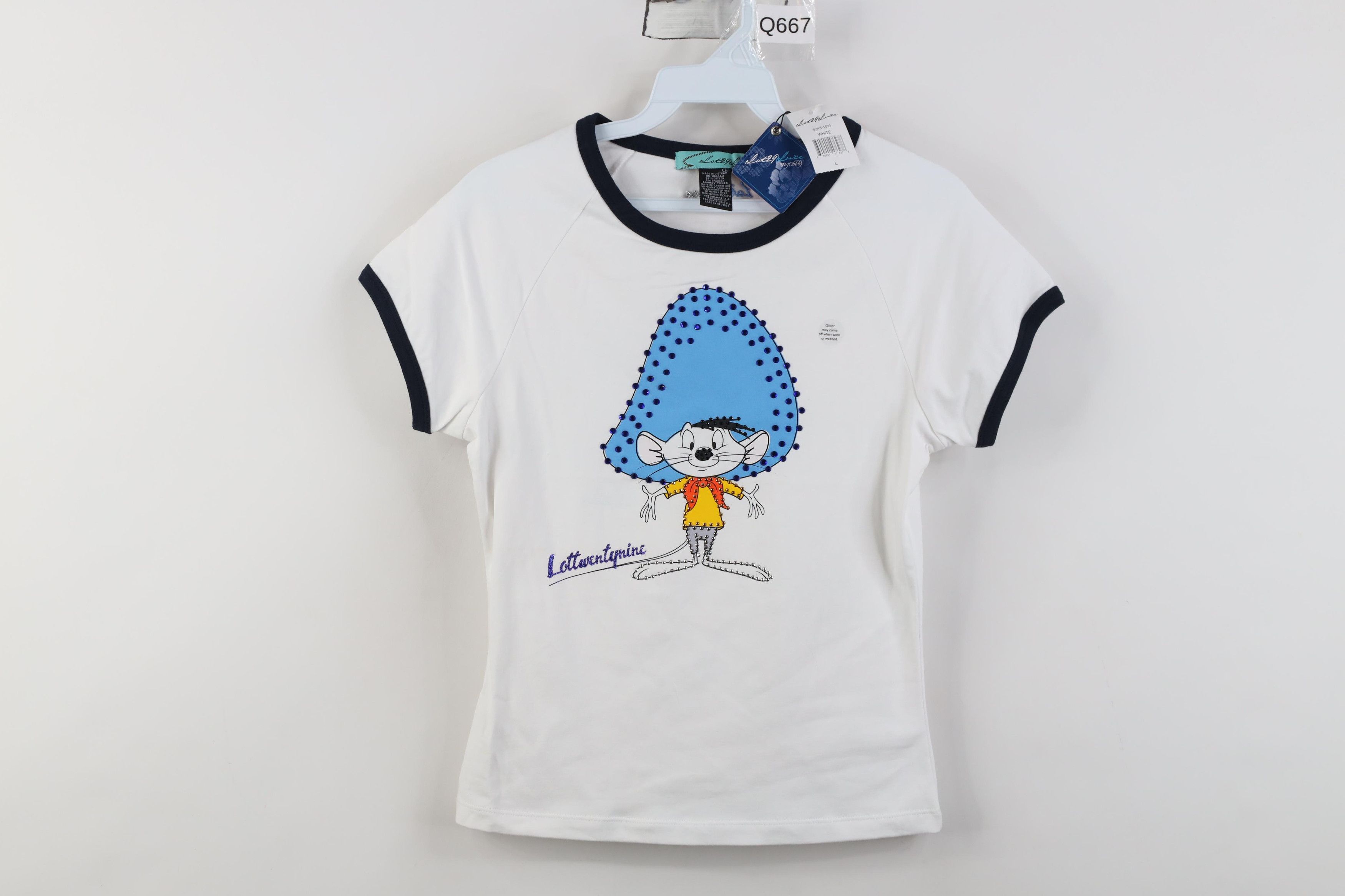 Vintage Deadstock Vintage Lot 29 Looney Tunes Gonzales T-Shirt Size L / US 10 / IT 46 - 1 Thumbnail