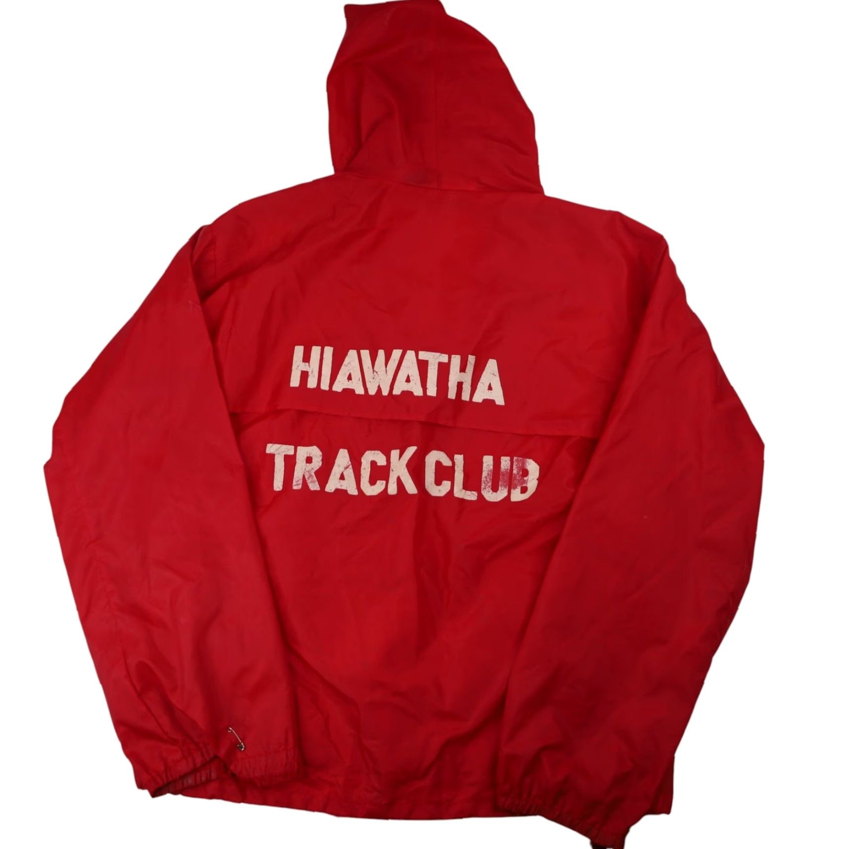 Vintage VINTAGE Hiawatha Track Club Windbreaker Jacket Red Mens Large Size US L / EU 52-54 / 3 - 2 Thumbnail