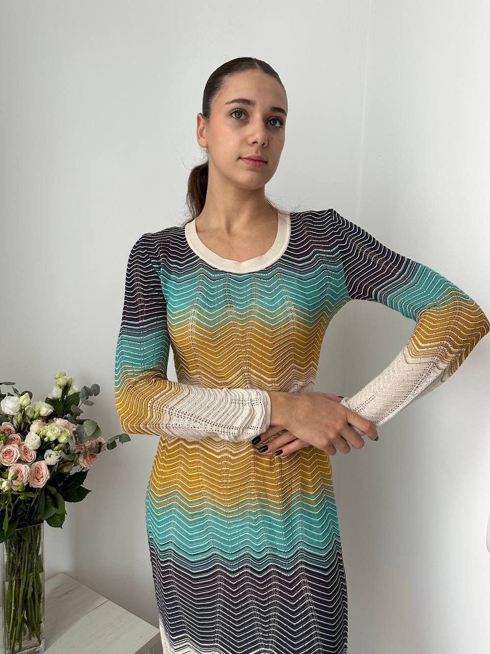 Missoni × Vintage Vintage Missoni Women’s Multicolour Dress Size M / US 6-8 / IT 42-44 - 7 Thumbnail