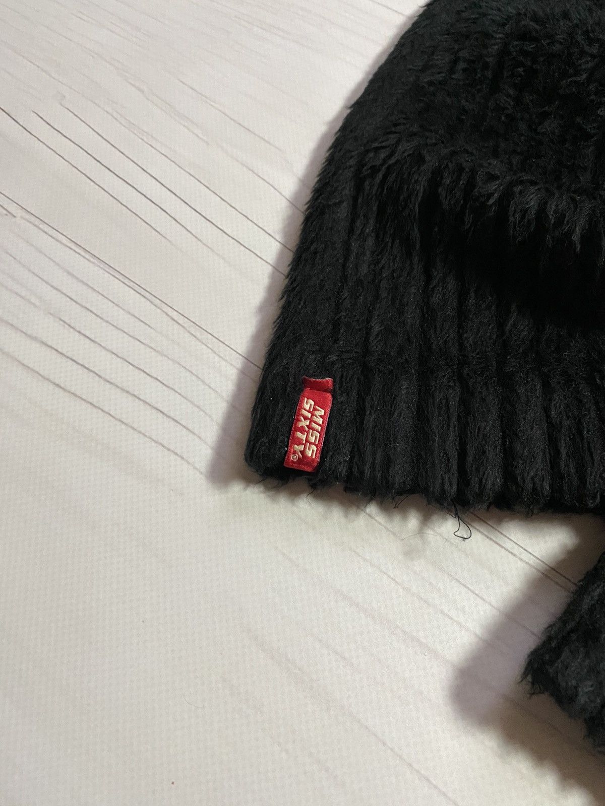 Miss Sixty Vintage Miss Sixty faux mohair Fuzzy Lace-Up Knit Sweater Size L / US 10 / IT 46 - 13 Thumbnail