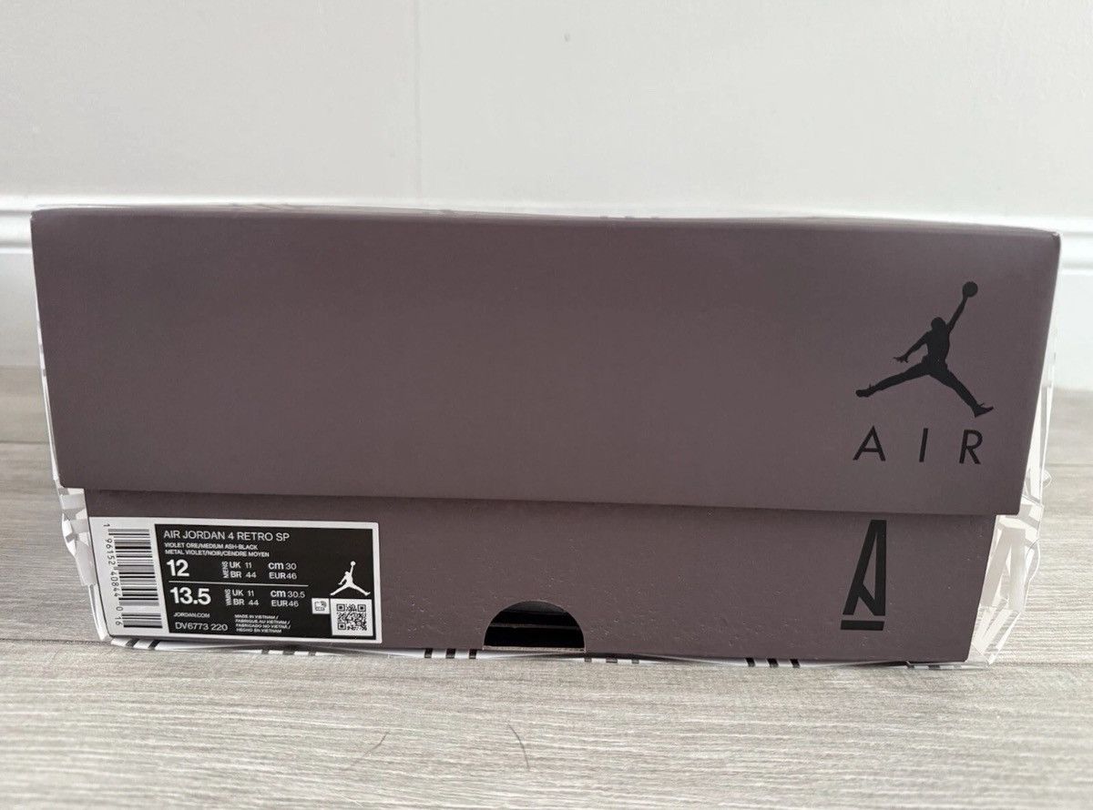 A Ma Maniere × Jordan Brand A Ma Maniere Air Jordan 4 Retro DV6773-220 Violet Ore Sz 12 Size US 12 / EU 45 - 11 Thumbnail
