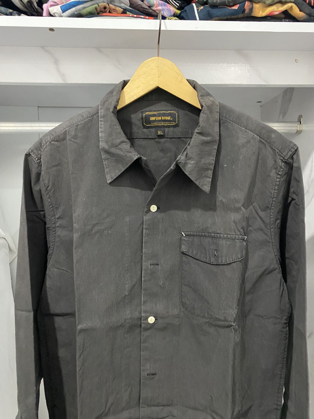 Japanese Brand UB distressed sunfaded shirt Size US XL / EU 56 / 4 - 2 Thumbnail