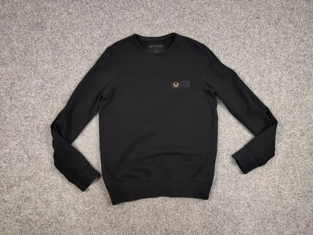 True Religion True Religion Crew Fleece mtl Crewneck Black Sweatshirt Size US S / EU 44-46 / 1 - 4 Thumbnail
