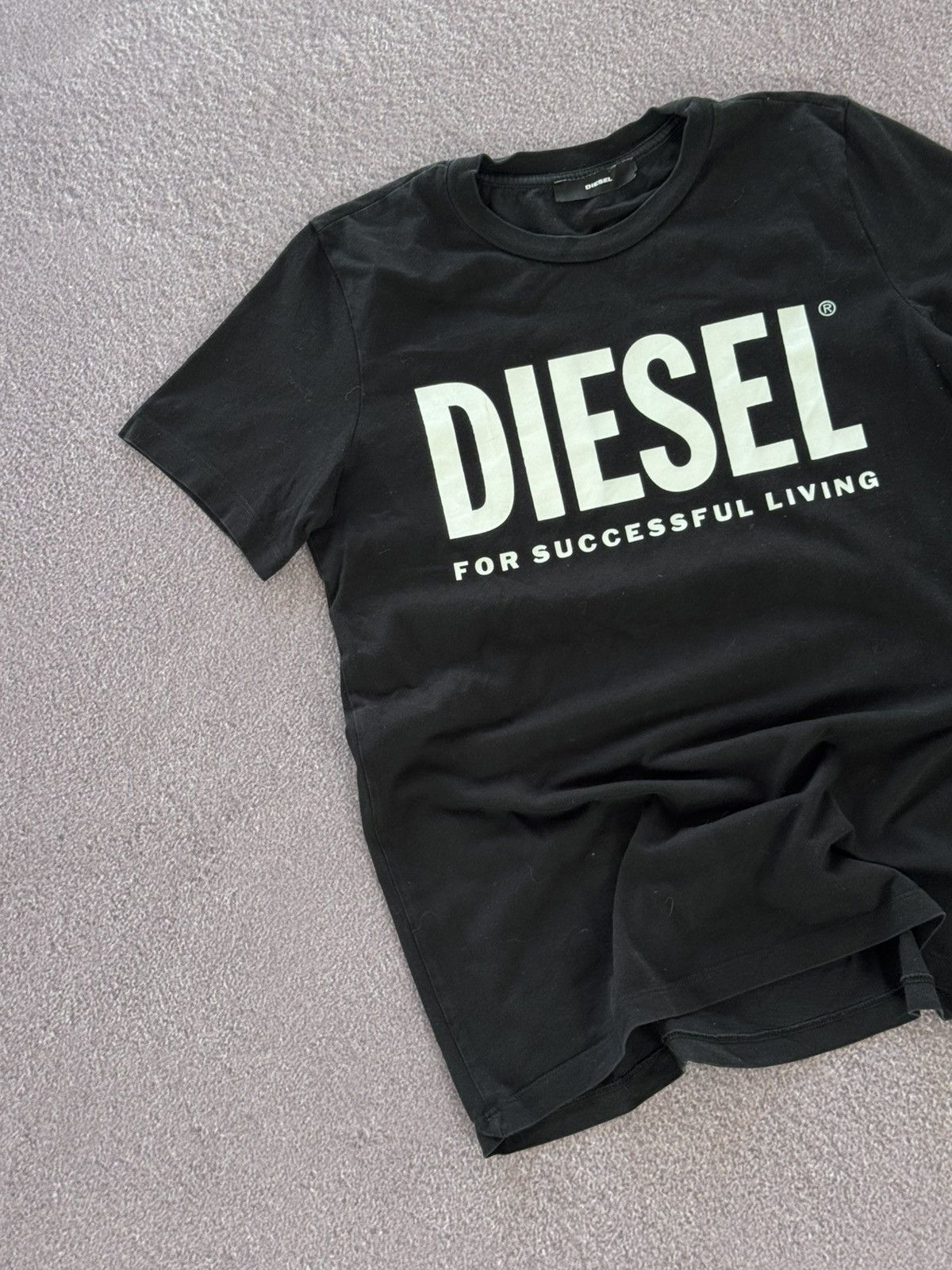 Diesel Diesel Y2K 2020’s Glamour Big Logo Luxury T-Shirt Size M / US 6-8 / IT 42-44 - 4 Thumbnail