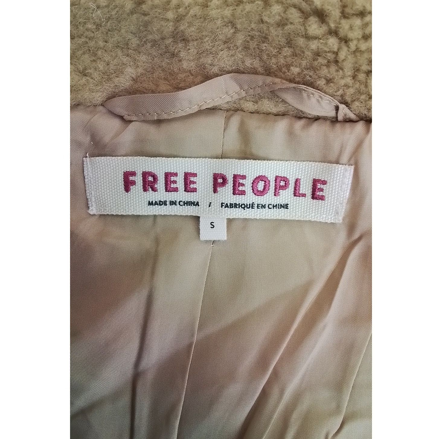 Free People Free People Sherpa Jacket Women's S Tan Brown Cropped NWT Size S / US 4 / IT 40 - 8 Thumbnail