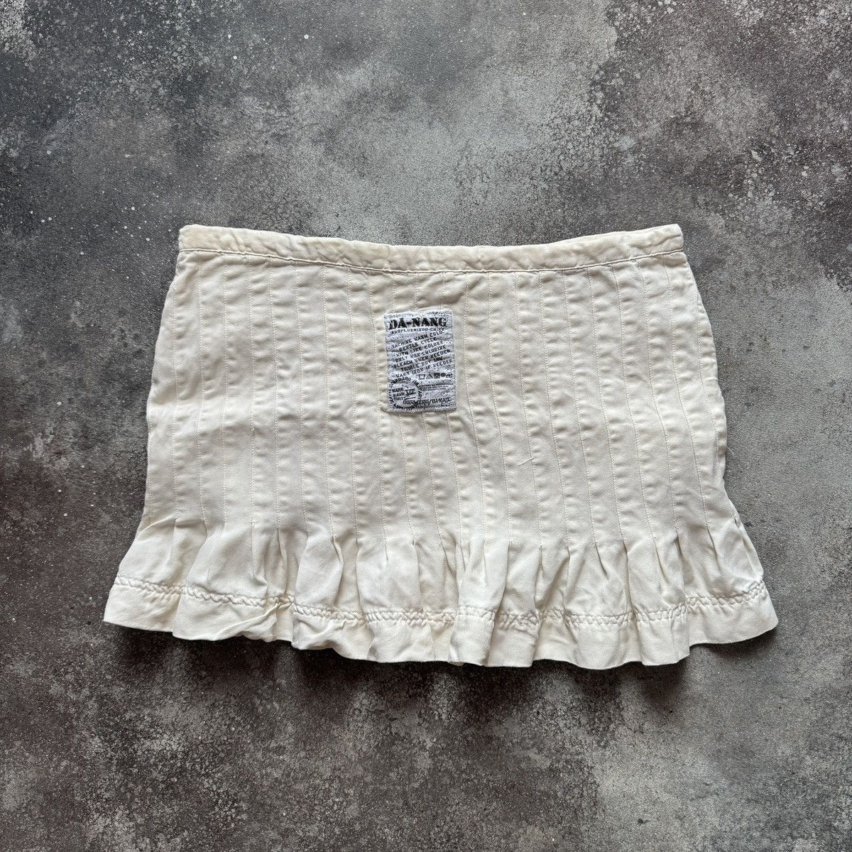 Hysteric Glamour 2000’s Grunge Fairy Low Rise White Cargo Ruffle Mini Skirt Size 27" / US 4 / IT 40 - 5 Thumbnail
