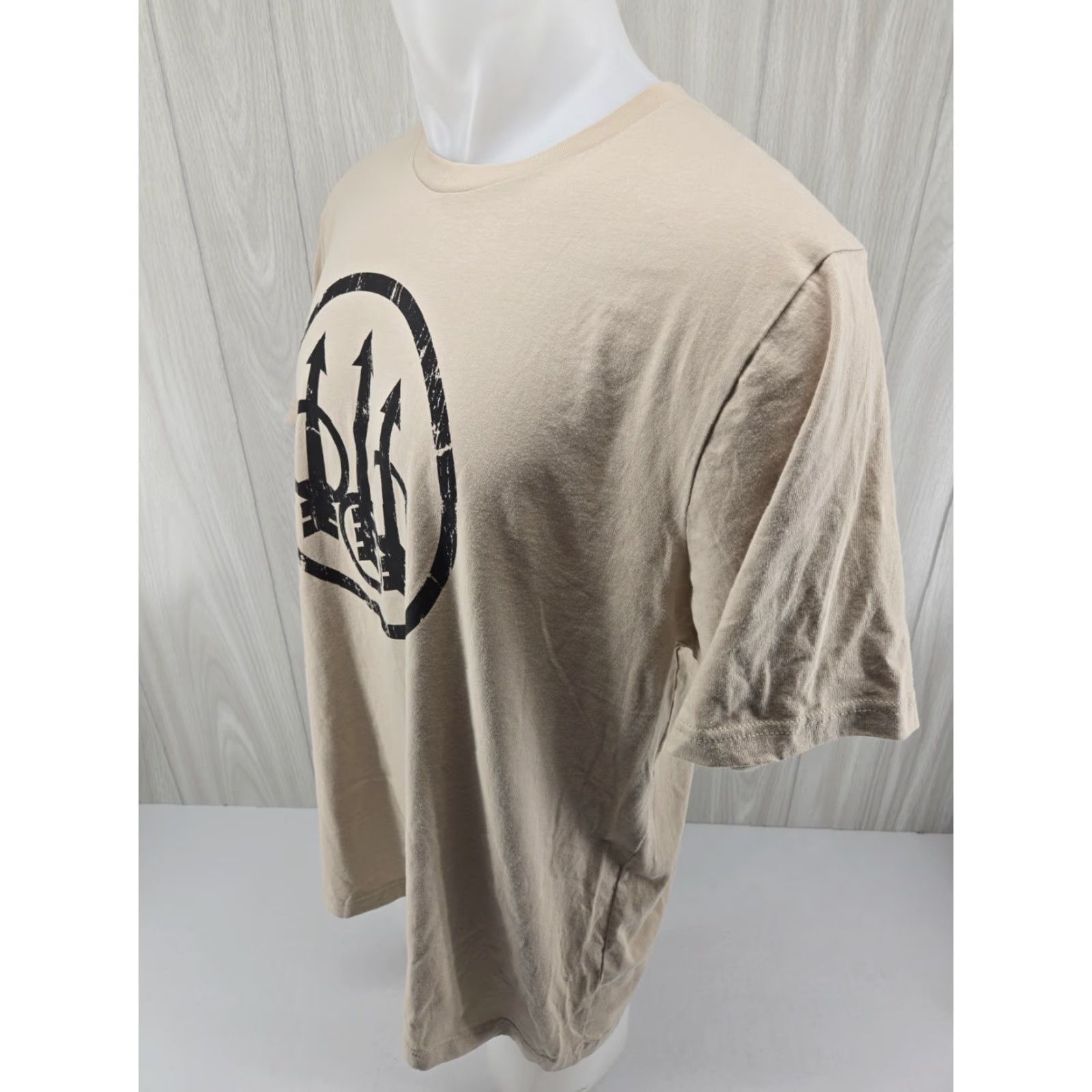 Logo 7 Beretta Logo T Shirt Adult 2XL Tan Brown Short Sleeve Graphic Print Mens Shirt Size US XXL / EU 58 / 5 - 5 Thumbnail