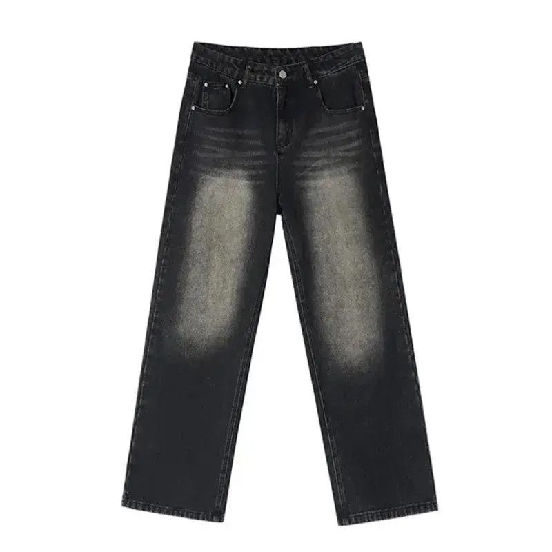 Japanese Brand Black Baggy Washed Denim Jeans Size US 30 / EU 46 - 6 Thumbnail