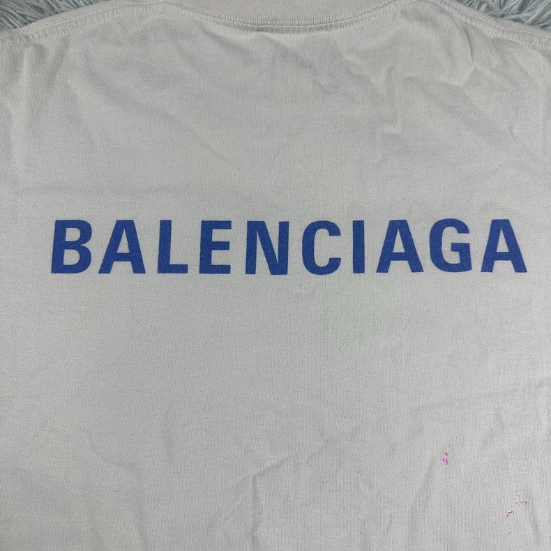 Balenciaga Balenciaga Blue logo short sleeve 2503-Nextarrow Size US S / EU 44-46 / 1 - 7 Thumbnail