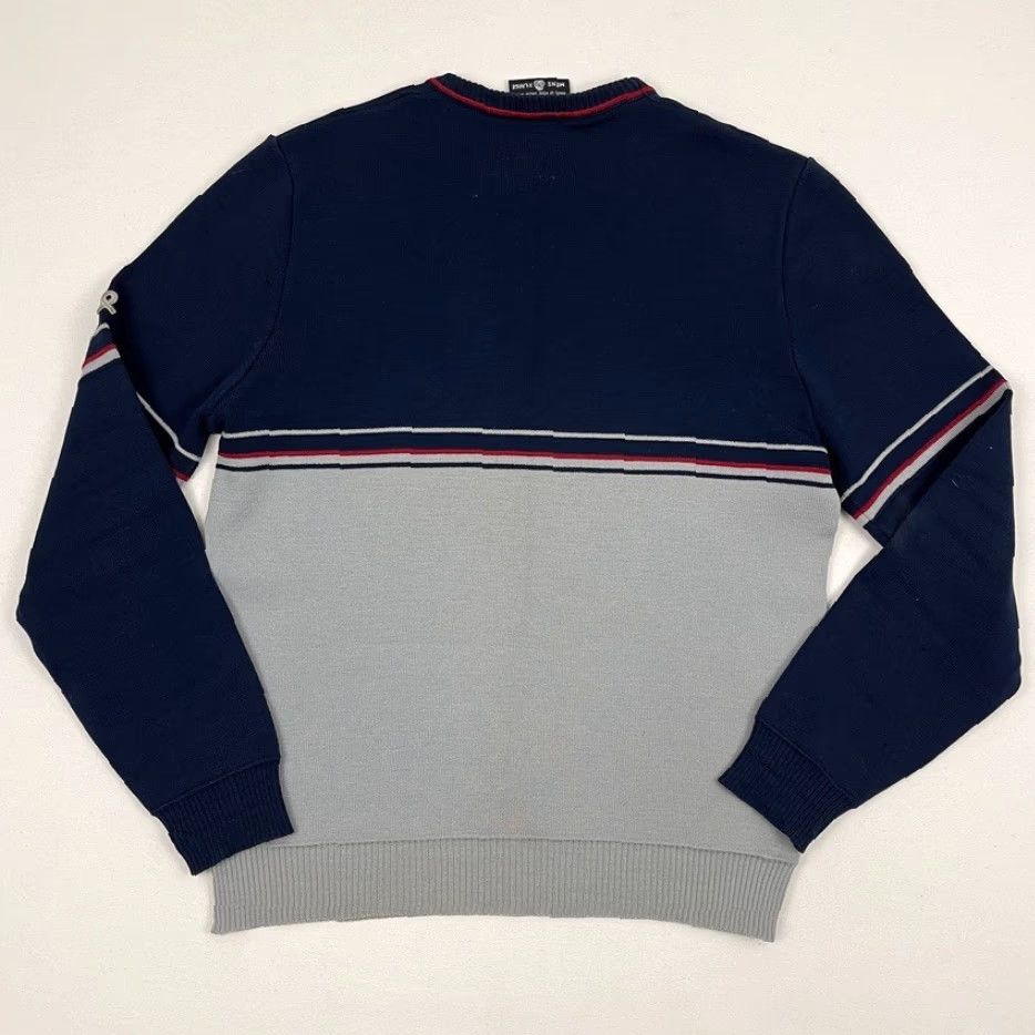 Vintage VTG Demetre Sweater Mens XL Blue Gray New Wool Knit Crew Pullover Ski Jumper 80s Size US XL / EU 56 / 4 - 7 Thumbnail