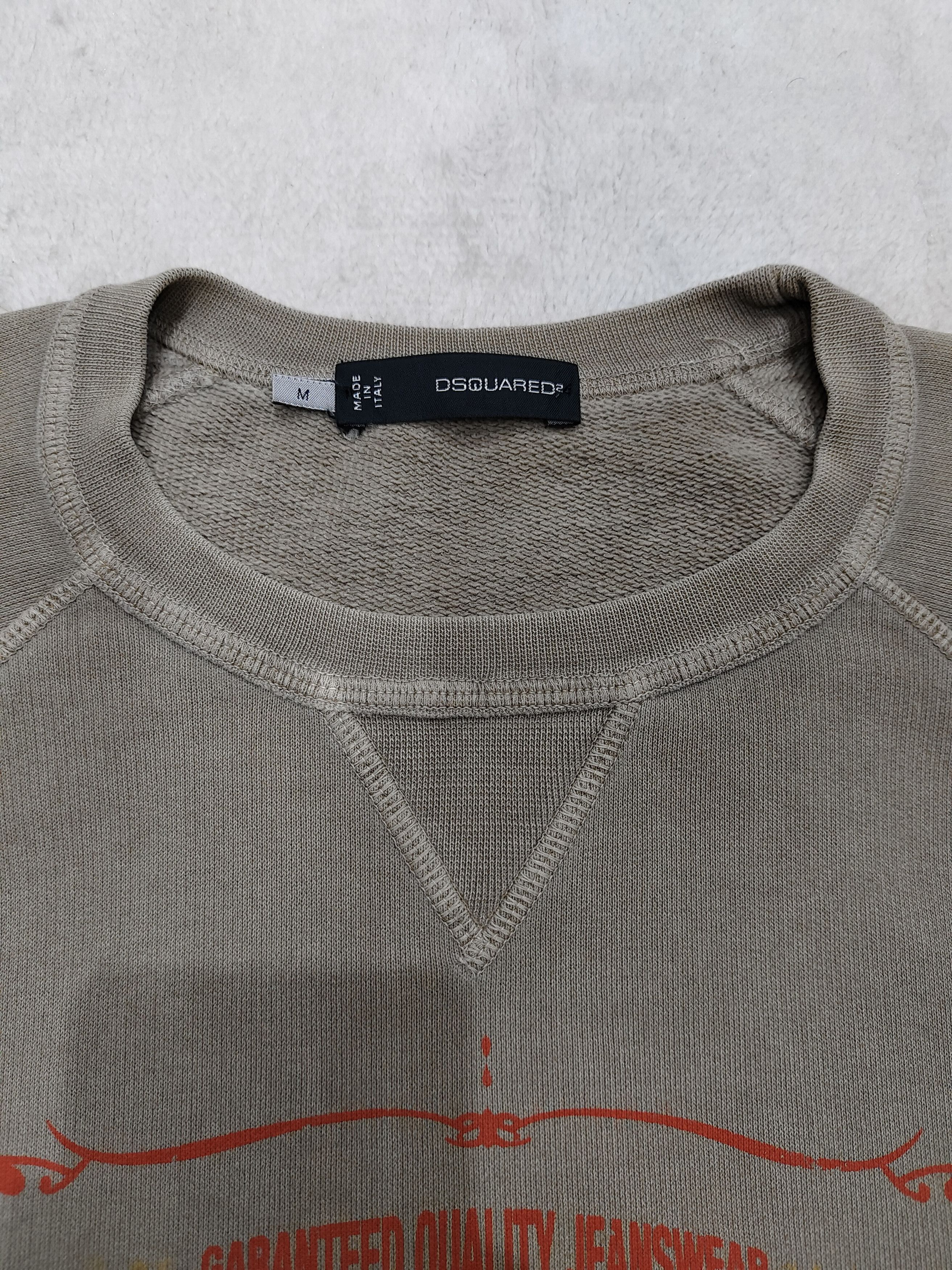Dsquared2 🇮🇹 Dsquared2 Heritage Graphic Washed Logo Crewneck Size US M / EU 48-50 / 2 - 3 Thumbnail