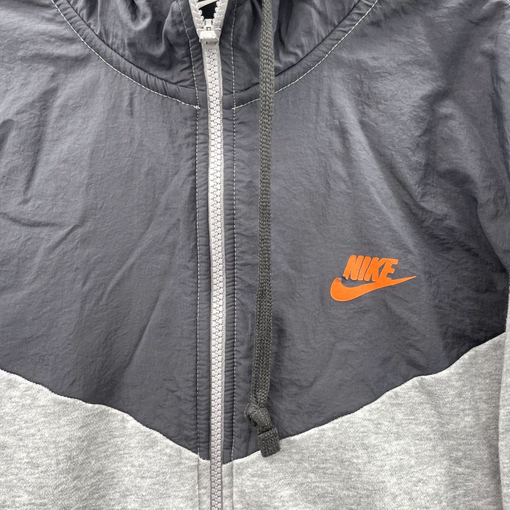 Nike Nike NSW Hoodie Men's Medium Gray Logo Zip Jacket Sportswear Athletic Streetwear Size US L / EU 52-54 / 3 - 3 Thumbnail