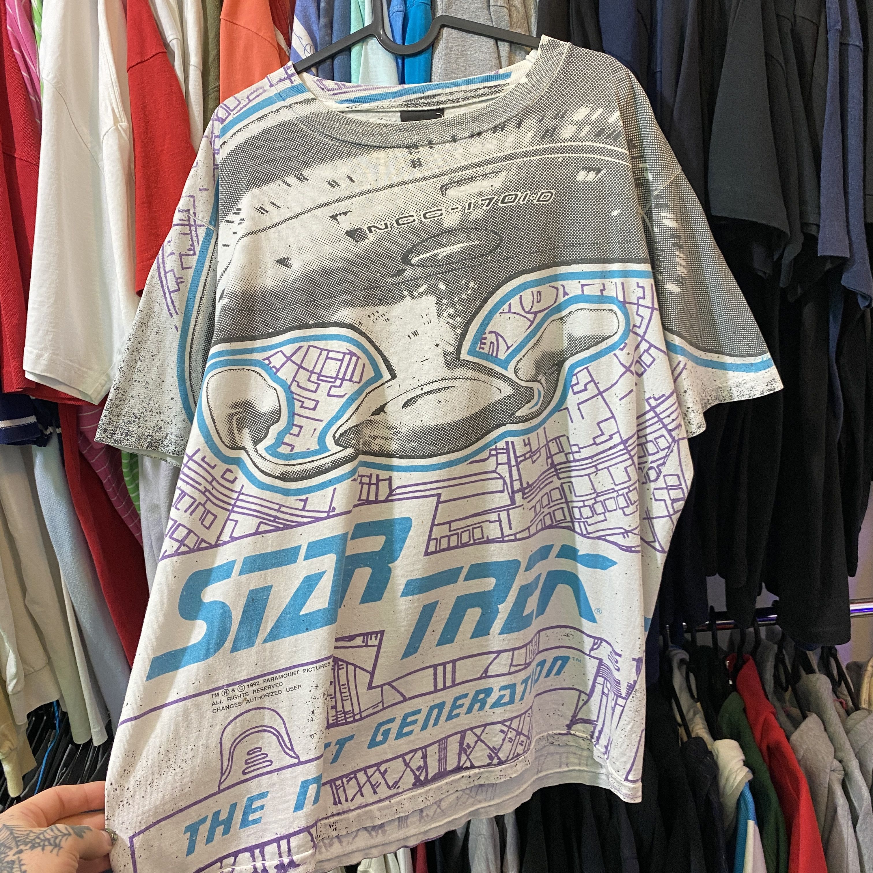 Universal Studios × Vintage Star Trek 90s vintage full print t-shirt - XL Size US XL / EU 56 / 4 - 2 Thumbnail
