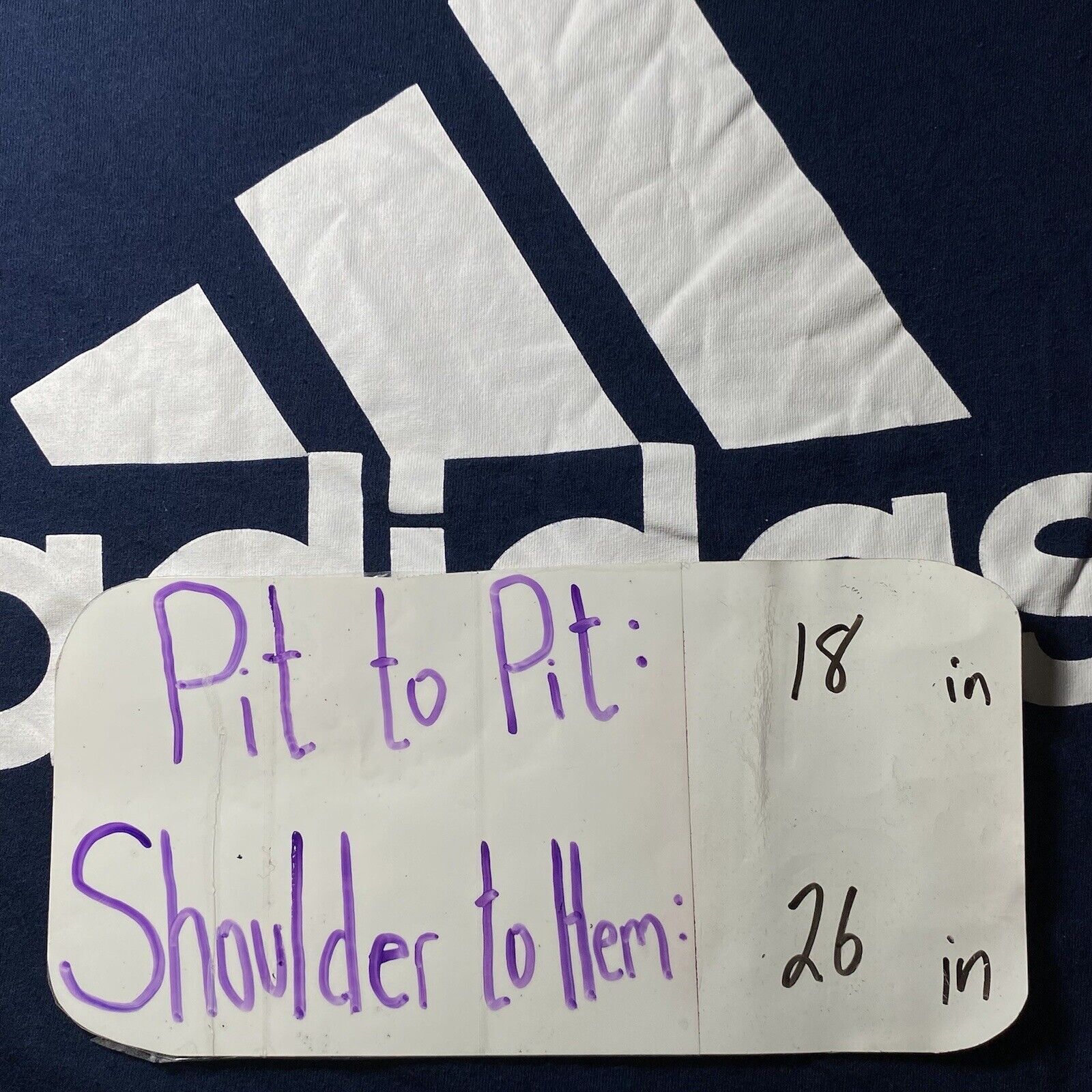Adidas Adidas Go-To Small Navy Blue White Logo Graphic T Shirt Size US S / EU 44-46 / 1 - 9 Thumbnail