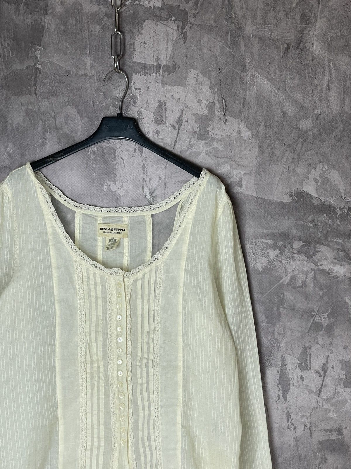 Denim & Supply Ralph Lauren × Polo Ralph Lauren Ralph Lauren Denim And Supply Italian Old Money Blouse Size L / US 10 / IT 46 - 4 Thumbnail