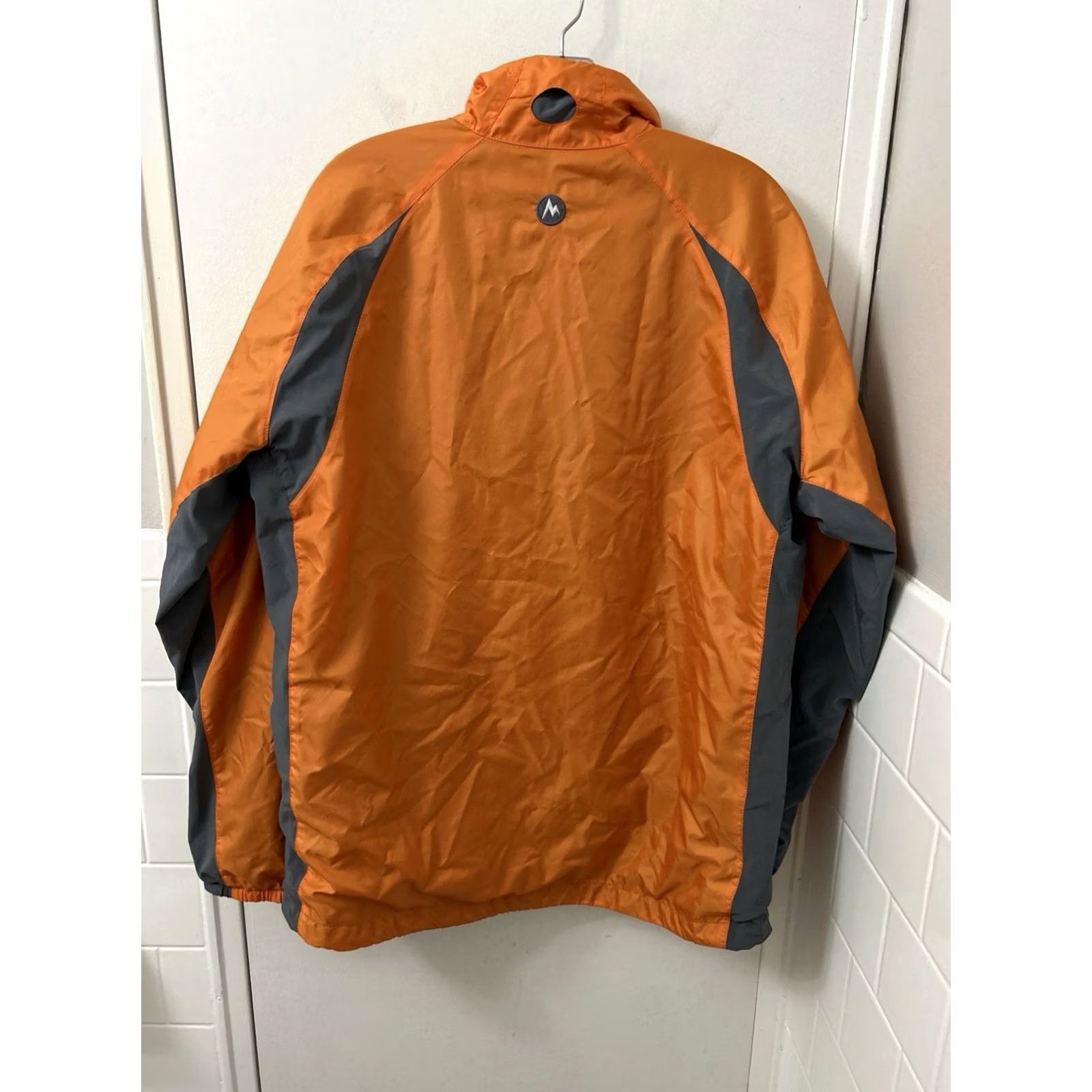 Marmot Marmot Jacket Mens Large Orange Grey Full Zip Windbreaker Fleece Lined Size US L / EU 52-54 / 3 - 6 Thumbnail