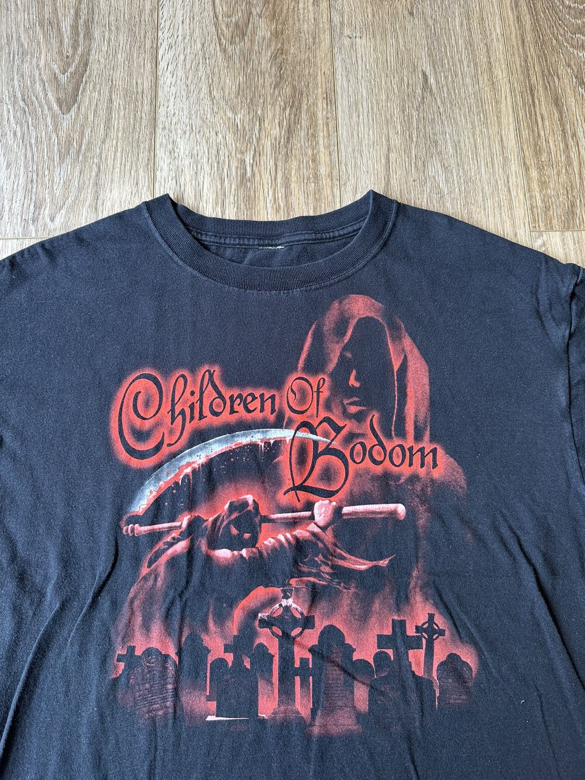 Band Tees × Vintage Vintage Children of Bodom ‘Hate Crew Deathroll’ T Shirt Size US L / EU 52-54 / 3 - 3 Thumbnail