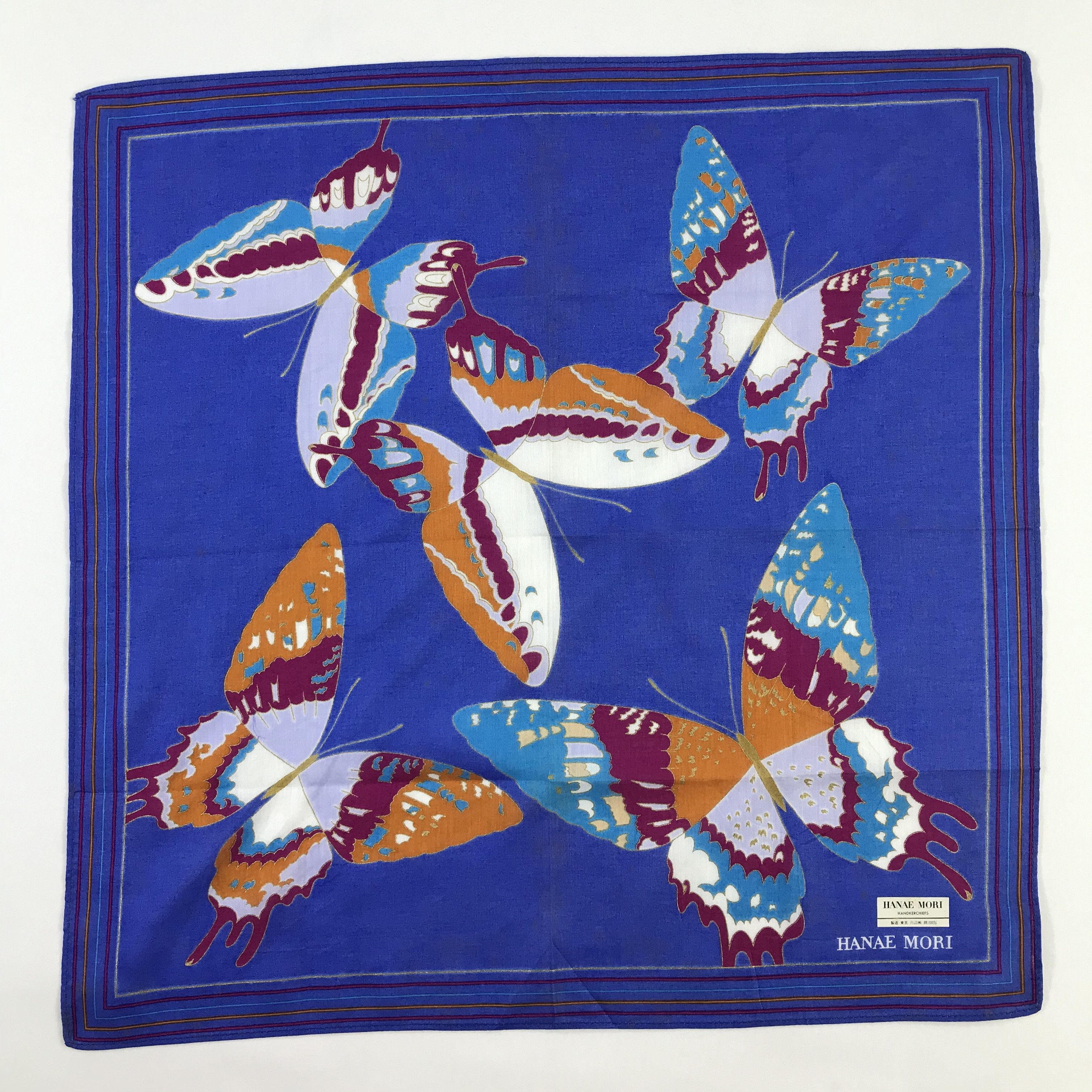 Hanae Mori × Vintage Hanae Mori Bandana / Handkerchief / Neckerchief - S819 Size ONE SIZE - 1 Thumbnail