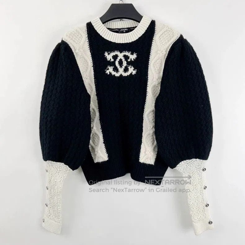 Chanel Chanel Castle Series Logo Knit Sweater. Size US XS / EU 42 / 0 - 2 Thumbnail