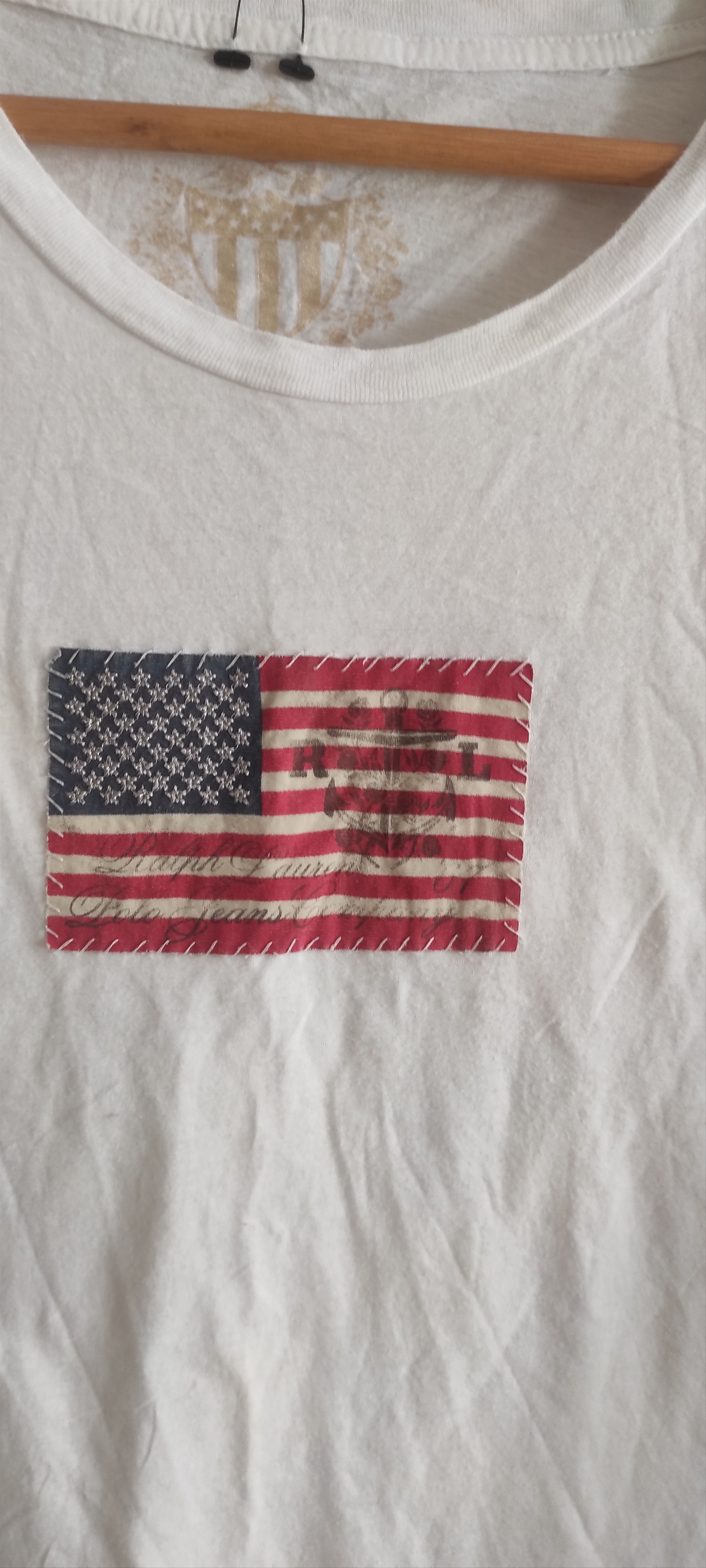 Polo Ralph Lauren Polo Ralph Lauren Vintage Retro USA Flag T-Shirt Classic FIt Size S / US 4 / IT 40 - 3 Thumbnail