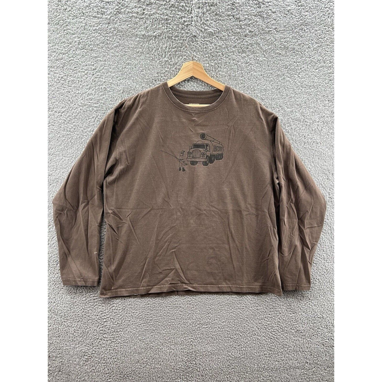 Patagonia Patagonia Hatchery Native Fish Society Brown Long Sleeve Size US L / EU 52-54 / 3 - 1 Thumbnail