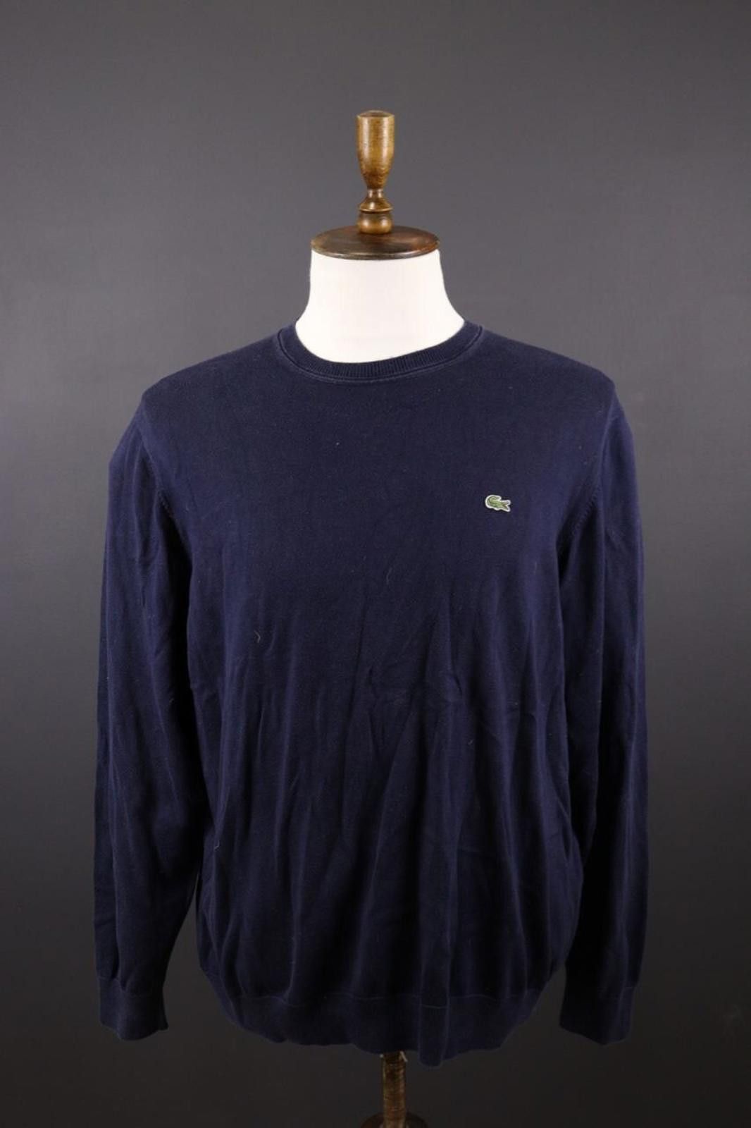 Lacoste Lacoste Blue Vintage Knit Sweater Size FR 8 / US 3XL Size US XXL / EU 58 / 5 - 1 Thumbnail