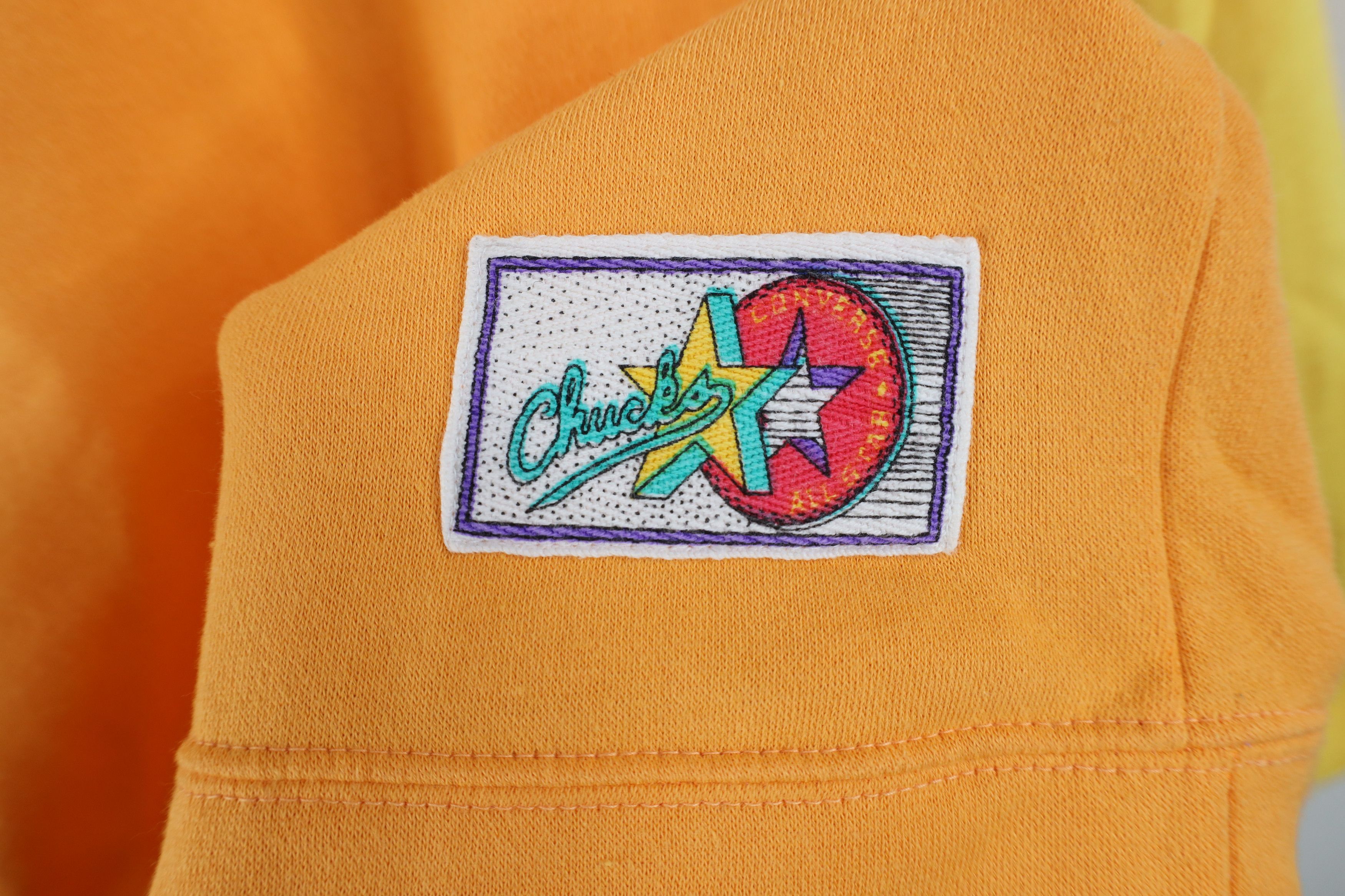Converse Vintage 80s 90s Converse Block Sweatshirt Orange Yellow Size XL / US 12-14 / IT 48-50 - 4 Thumbnail