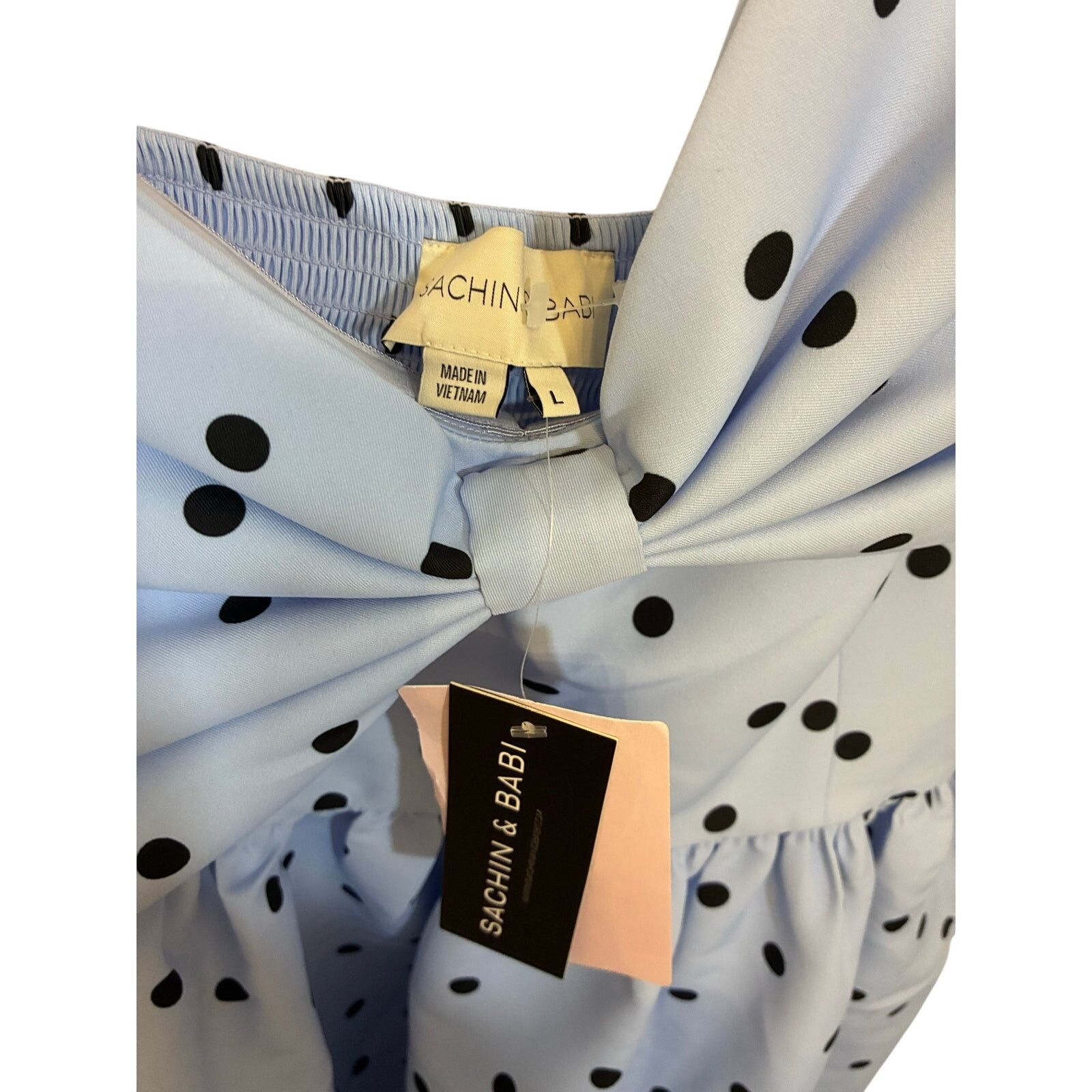 Sachin & Babi NWT Sachin & Babi Sloane Asymmetrical Bow Midi Dress Large Size L / US 10 / IT 46 - 6 Thumbnail