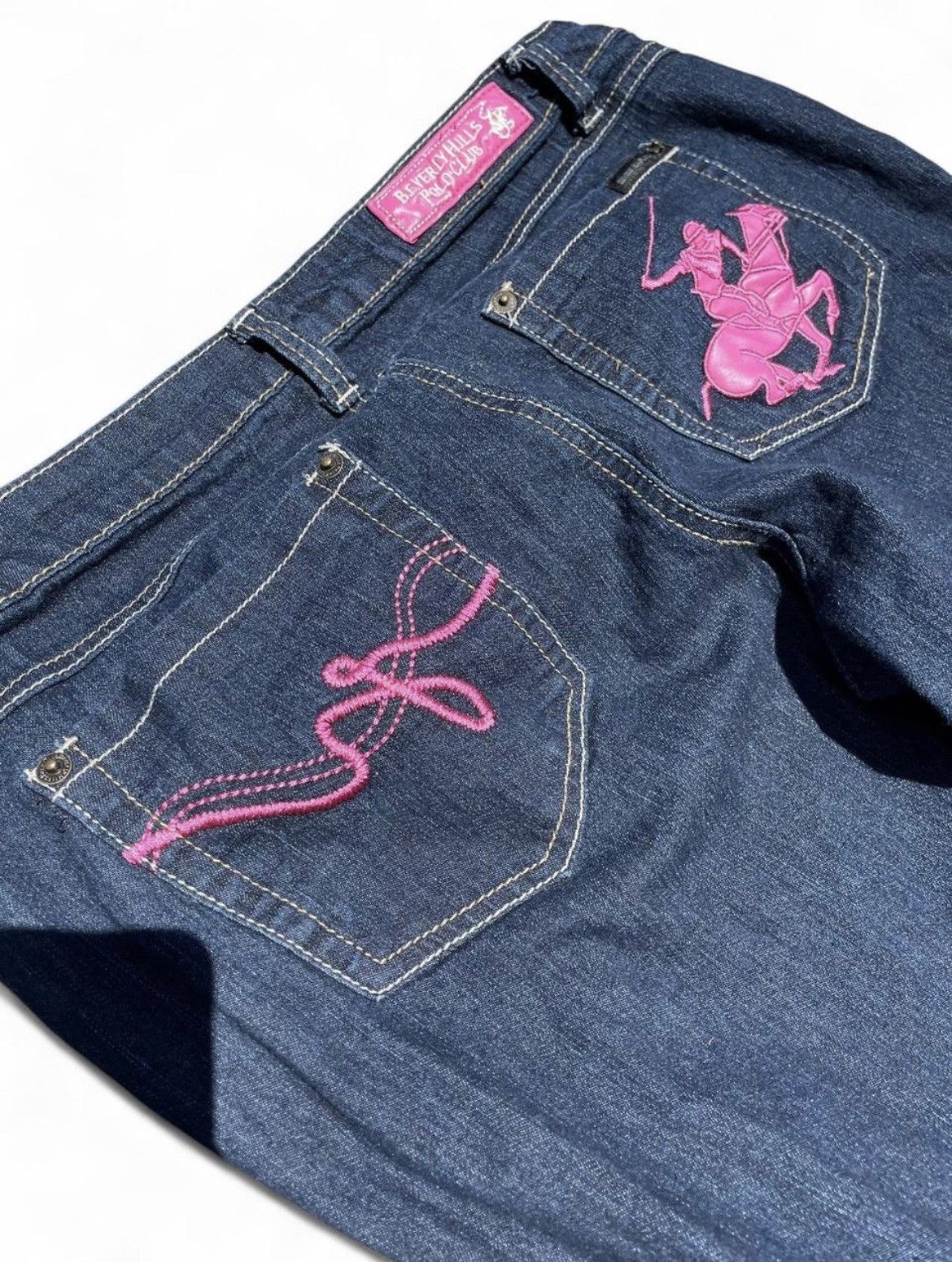 Beverly Hills Polo Club Vintage”Beverly Hills Polo Club “ w Pink embroidered accents Size 34" / US 12 / IT 48 - 1 Thumbnail