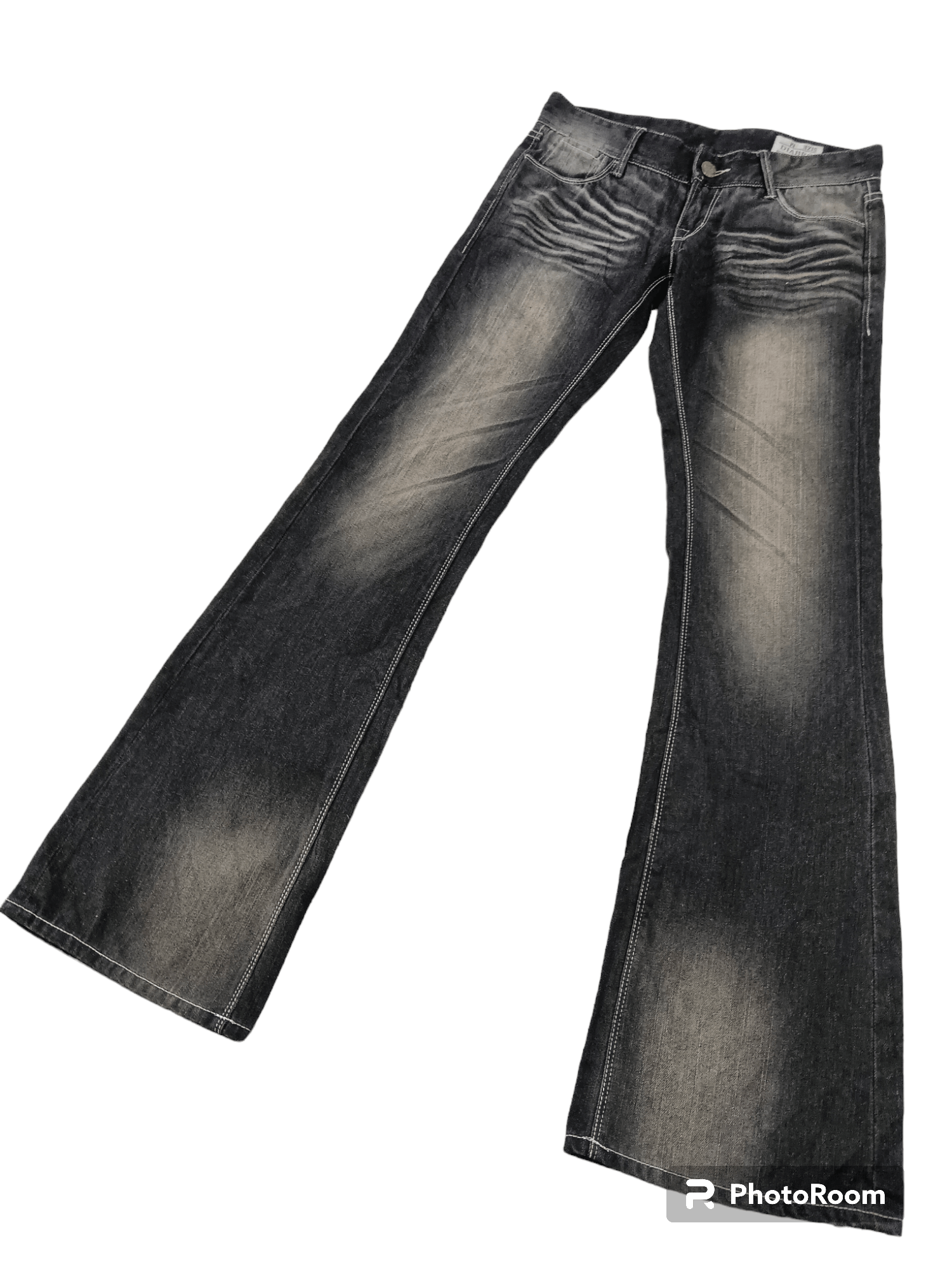 Tornado Mart ?Tornado Mart? Thunder Whiskers Super Flared Denim 