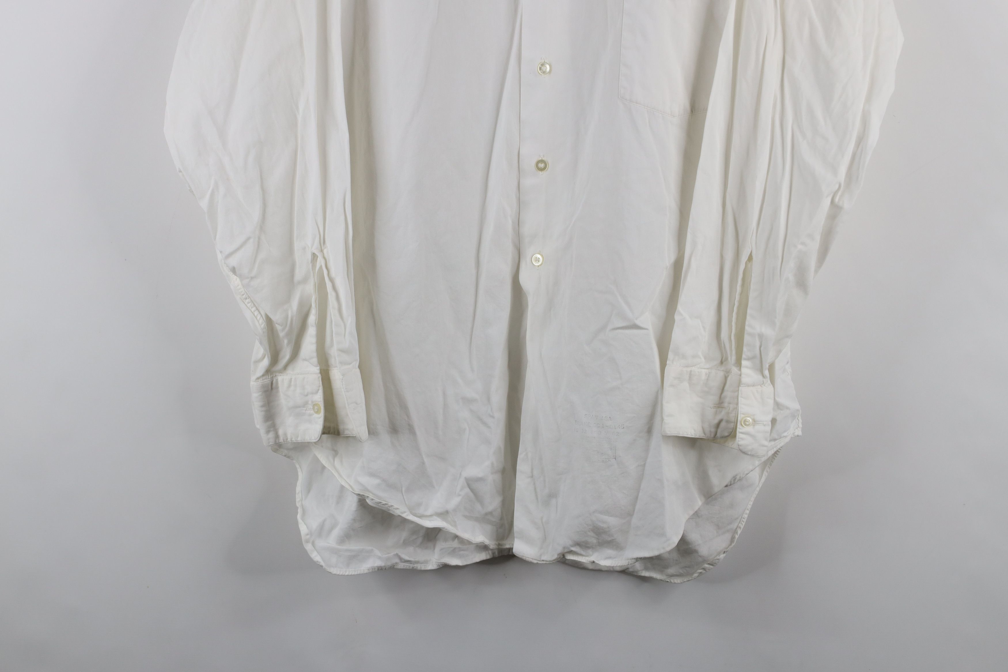 Vintage Vintage 50s 60s Streetwear Collared Button Shirt White USA Size US M / EU 48-50 / 2 - 3 Thumbnail