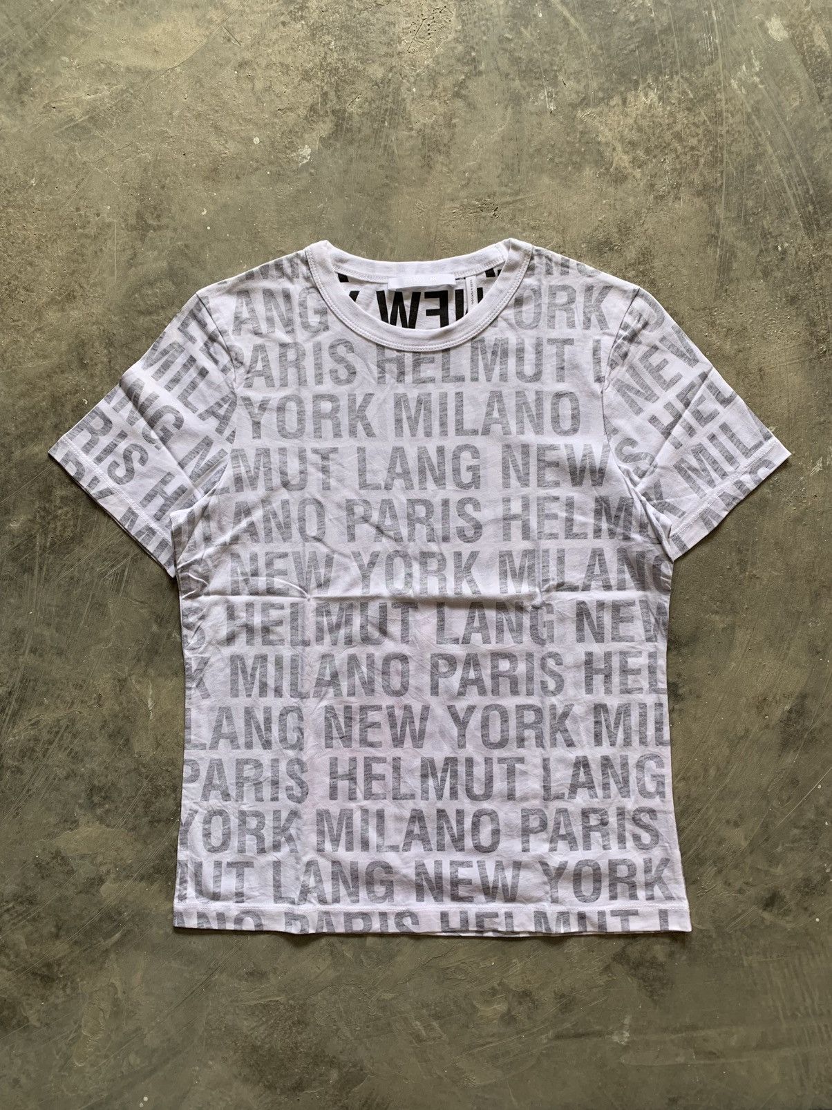 Helmut Lang Helmut Lang over print T-shirt Size US S / EU 44-46 / 1 - 1 Thumbnail