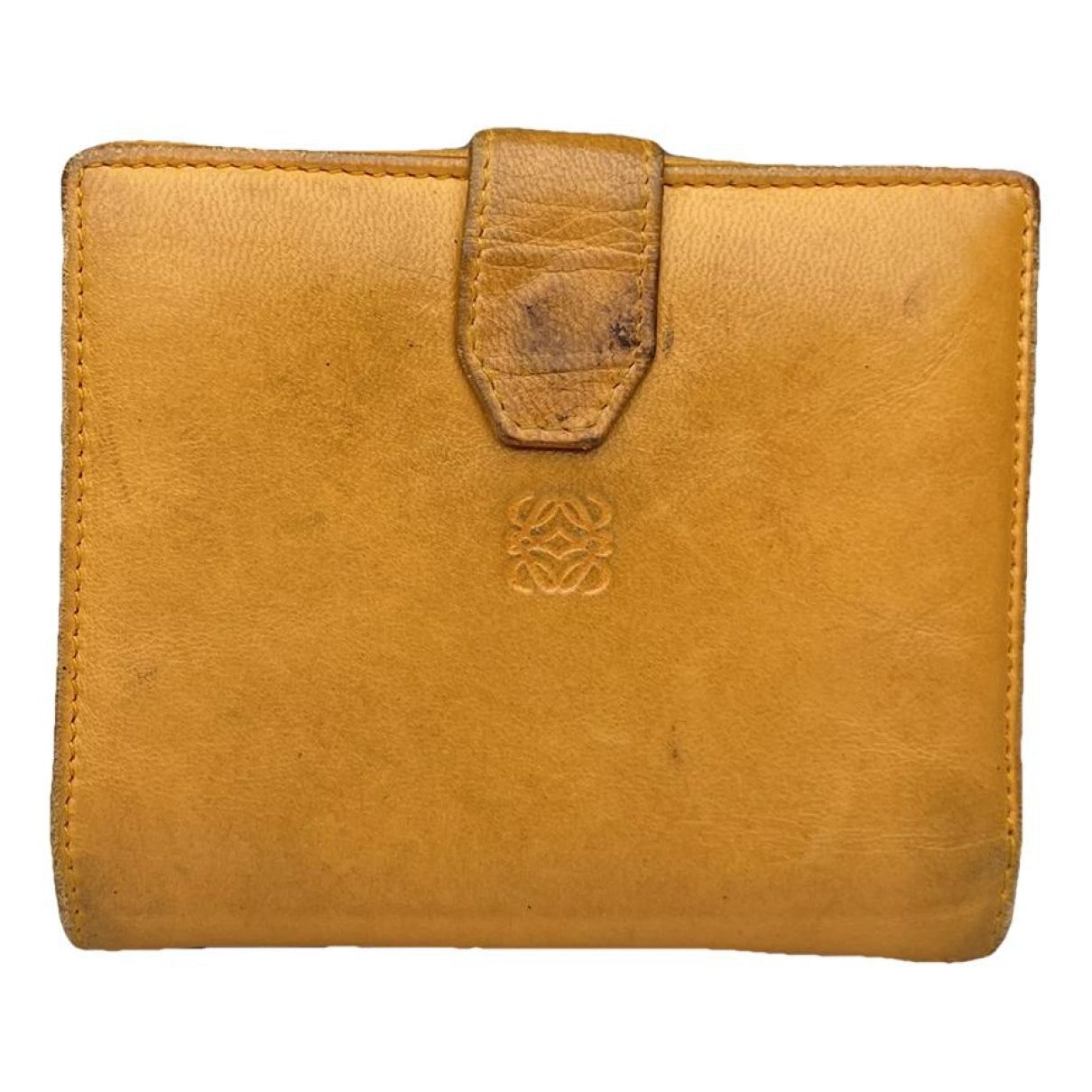 Loewe Puzzle Orange Leather Wallet Size ONE SIZE - 1 Thumbnail