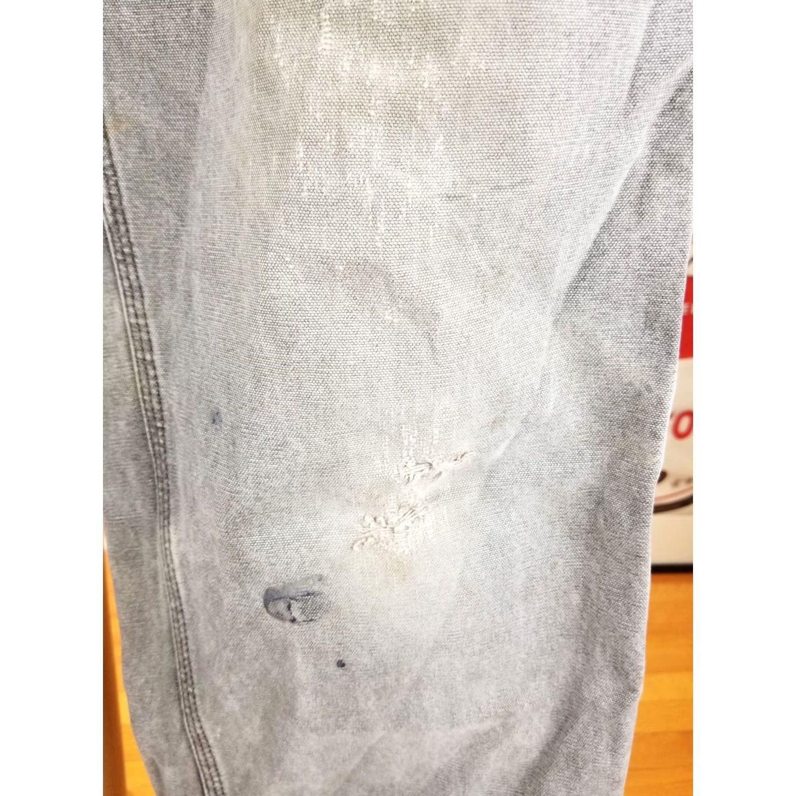 Carhartt VINTAGE Carhartt DUCK WORK Carpenter PANTS SZ 34X32 Brown 90s Distressed Canvas Mens Pants Size US 34 / EU 50 - 5 Thumbnail